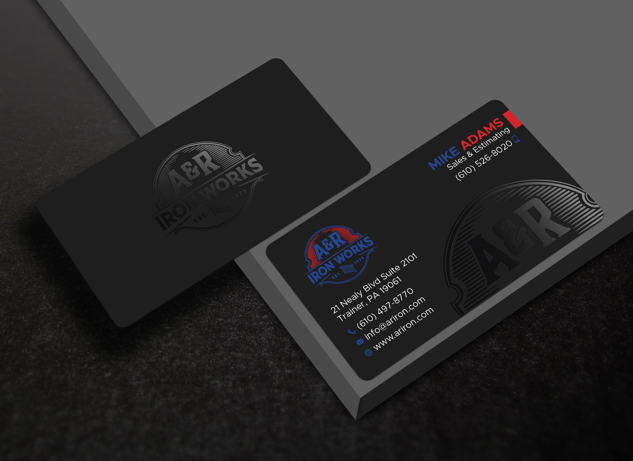 Diseño de Tarjeta de Presentación por Uttom 2 para A&R Iron Works | Diseño #36872591