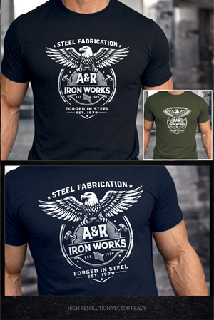 Design de T-shirt par Drawingbook pour A&R Iron Works | Design : #36875792