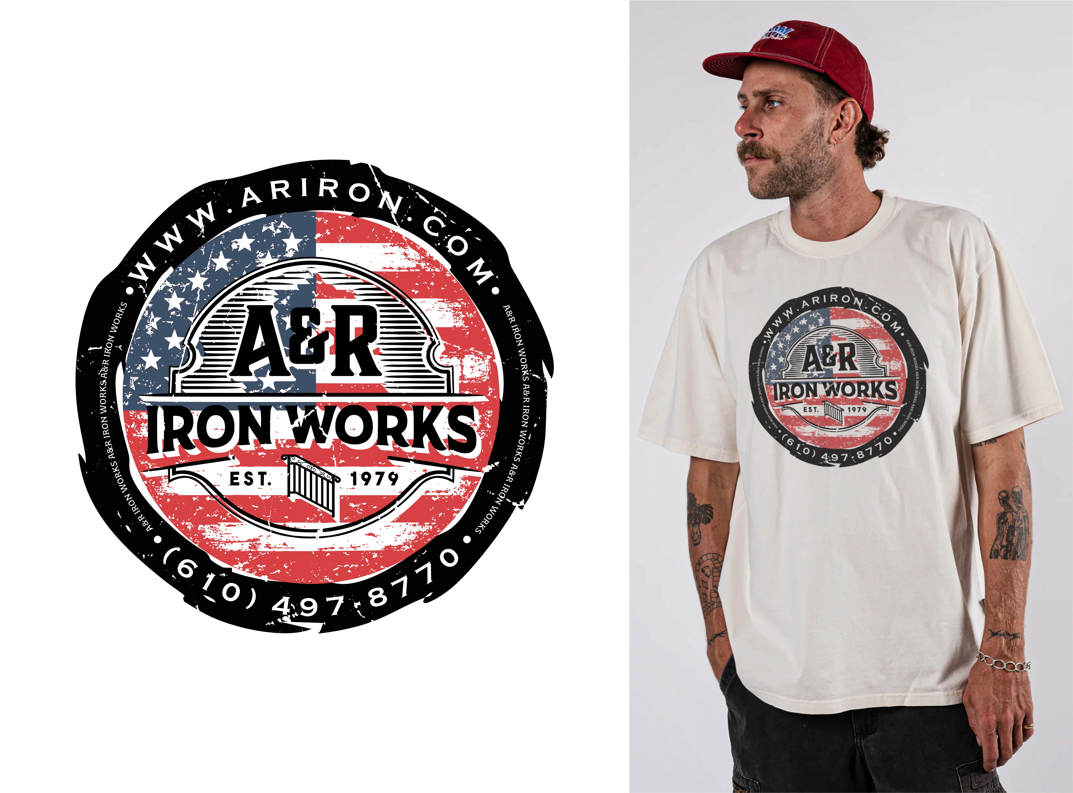 Design de T-shirt par DoppelGanger Studio pour A&R Iron Works | Design #36884706