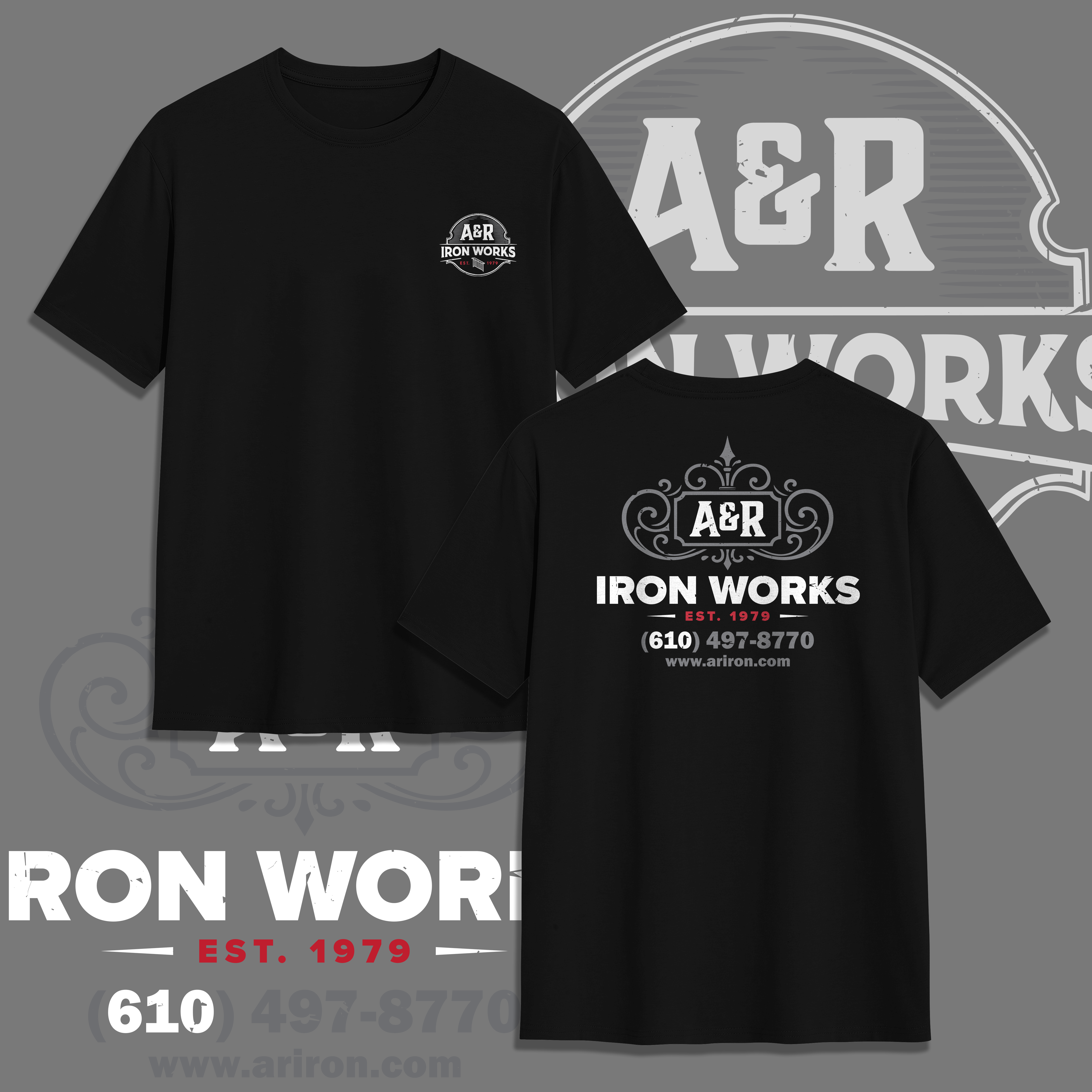 Design de T-shirt par V FOUR DESIGN pour A&R Iron Works | Design #36881505