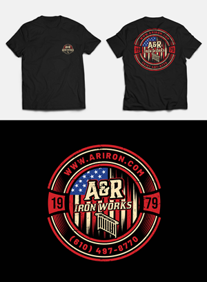 T-shirt Design by KickArt for A&R Iron Works | Design: #36873496