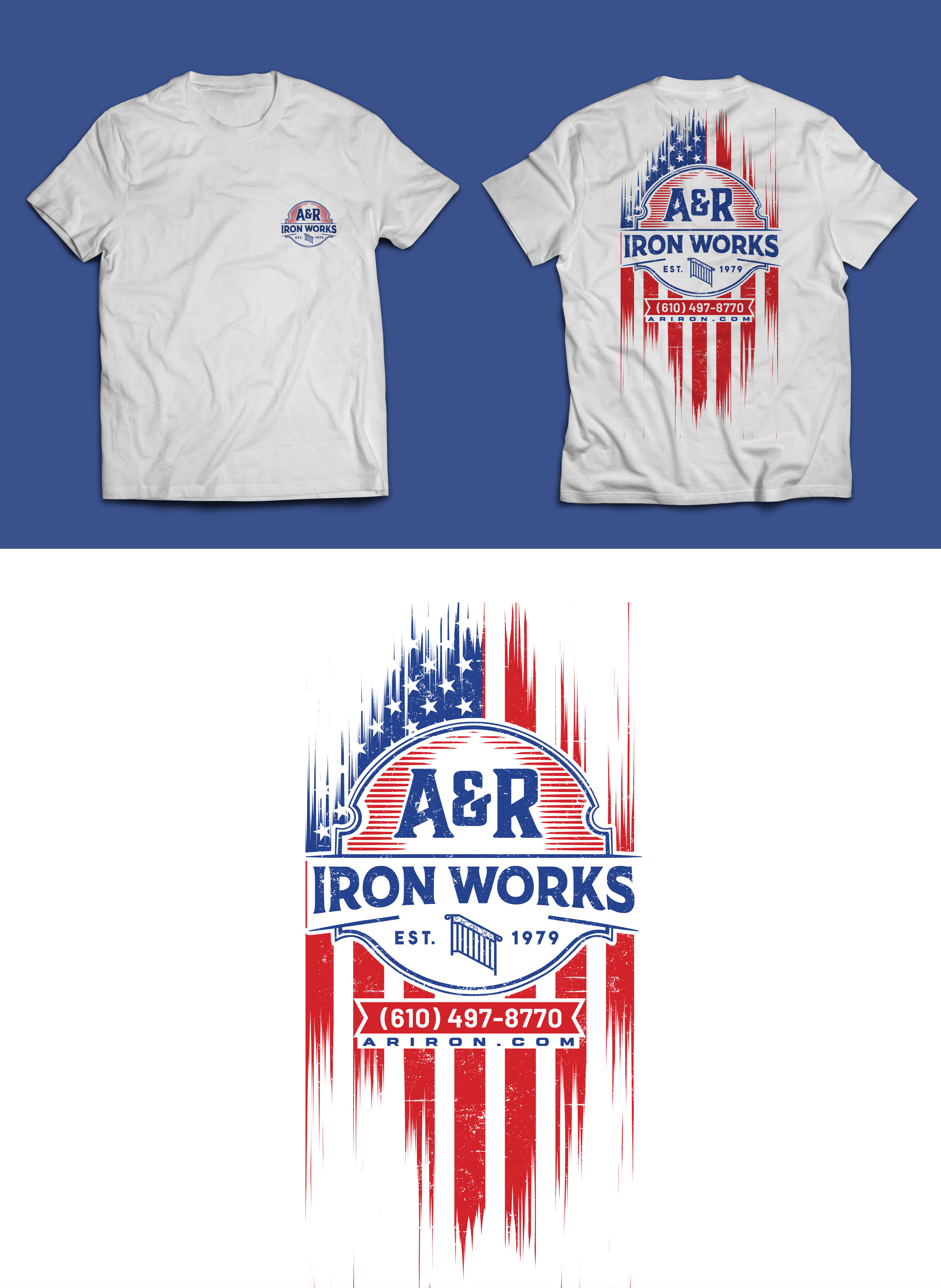 T-shirt Design by KickArt for A&R Iron Works | Design #36873498