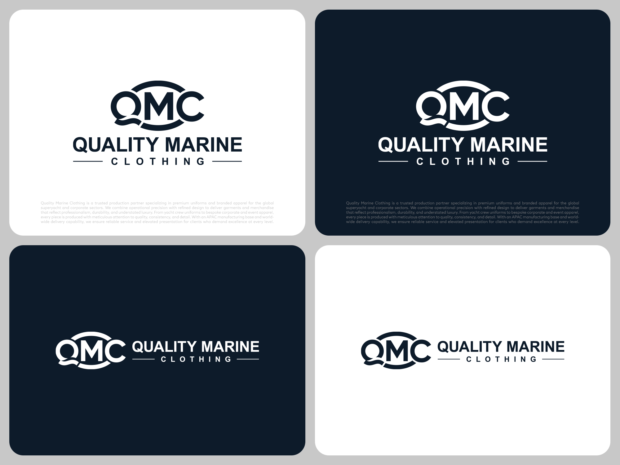 Logo-Design von COLOUR CREATIVE für Quality Marine Clothing | Design #36906111