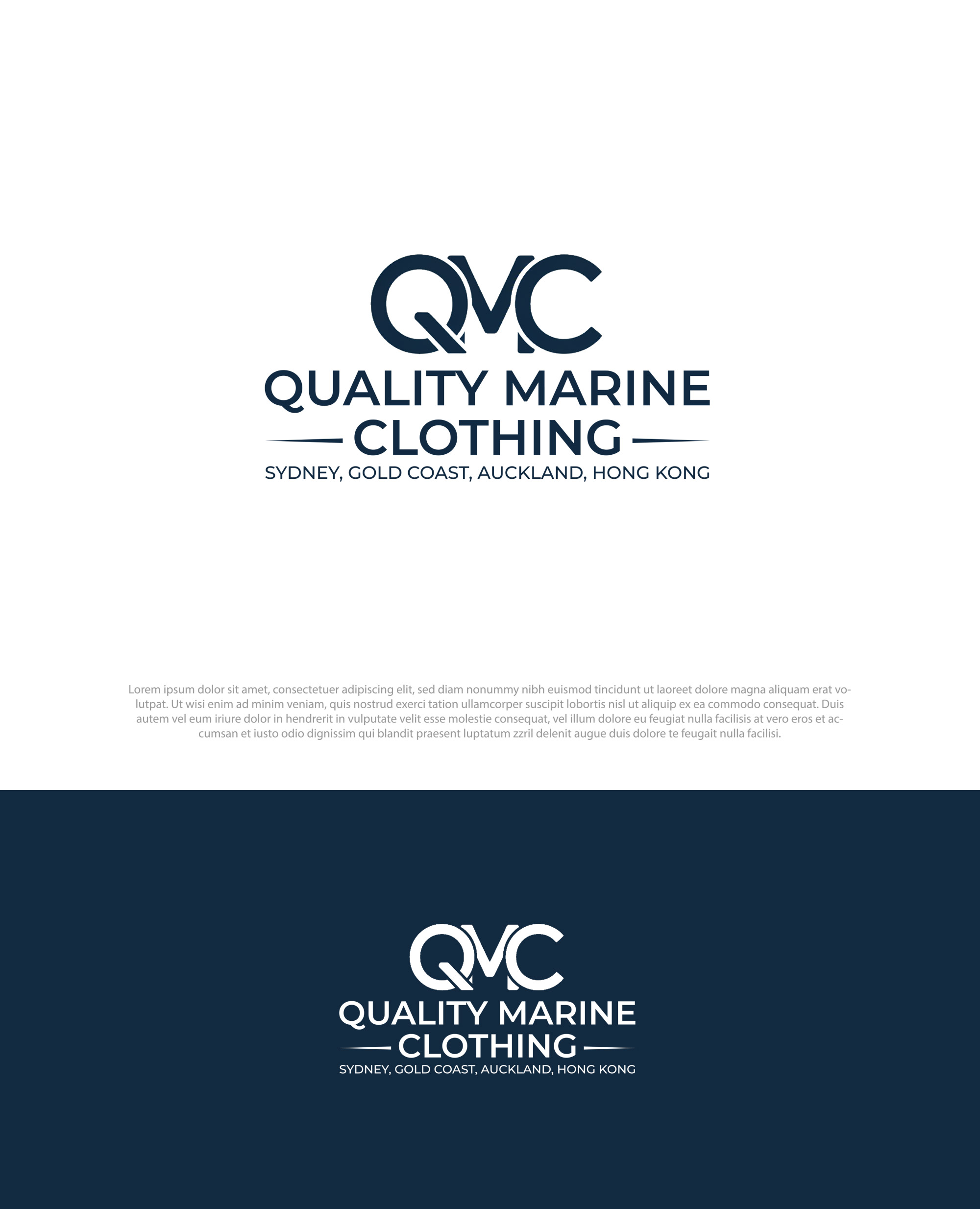 Logo Design by InkPilot_Studio™ for Quality Marine Clothing | Design #36892238