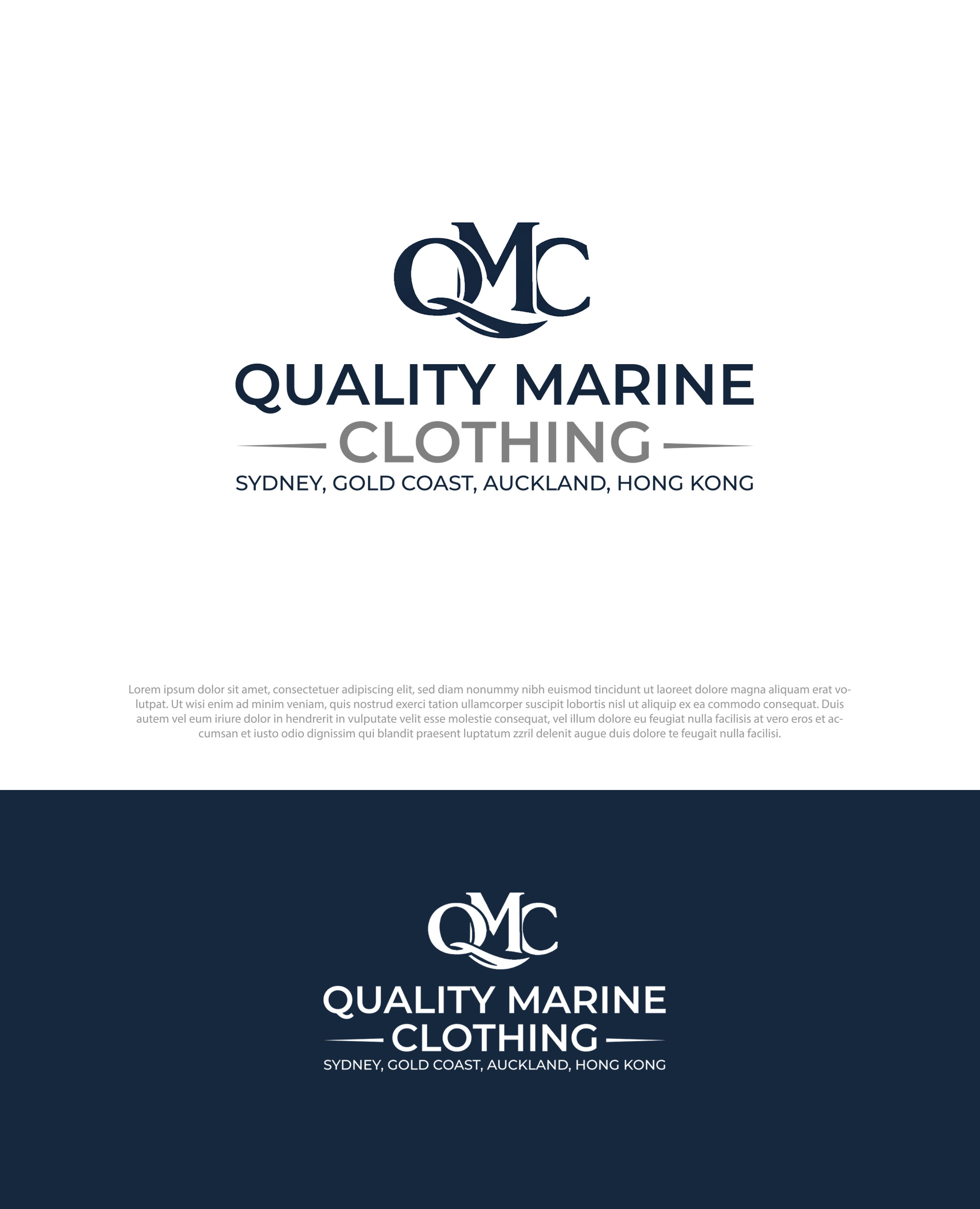 Logo Design by Pilot_DesignR™ for Quality Marine Clothing | Design #36892239