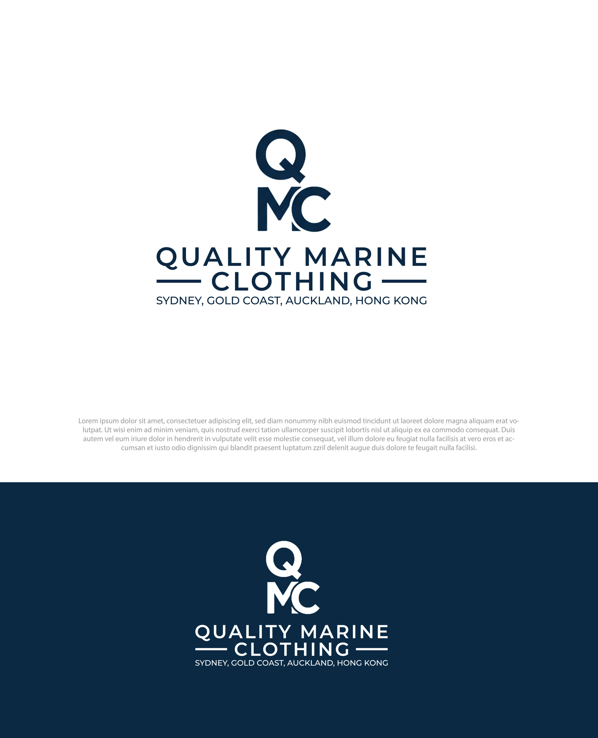 Logo Design by Pilot_DesignR™ for Quality Marine Clothing | Design #36892240