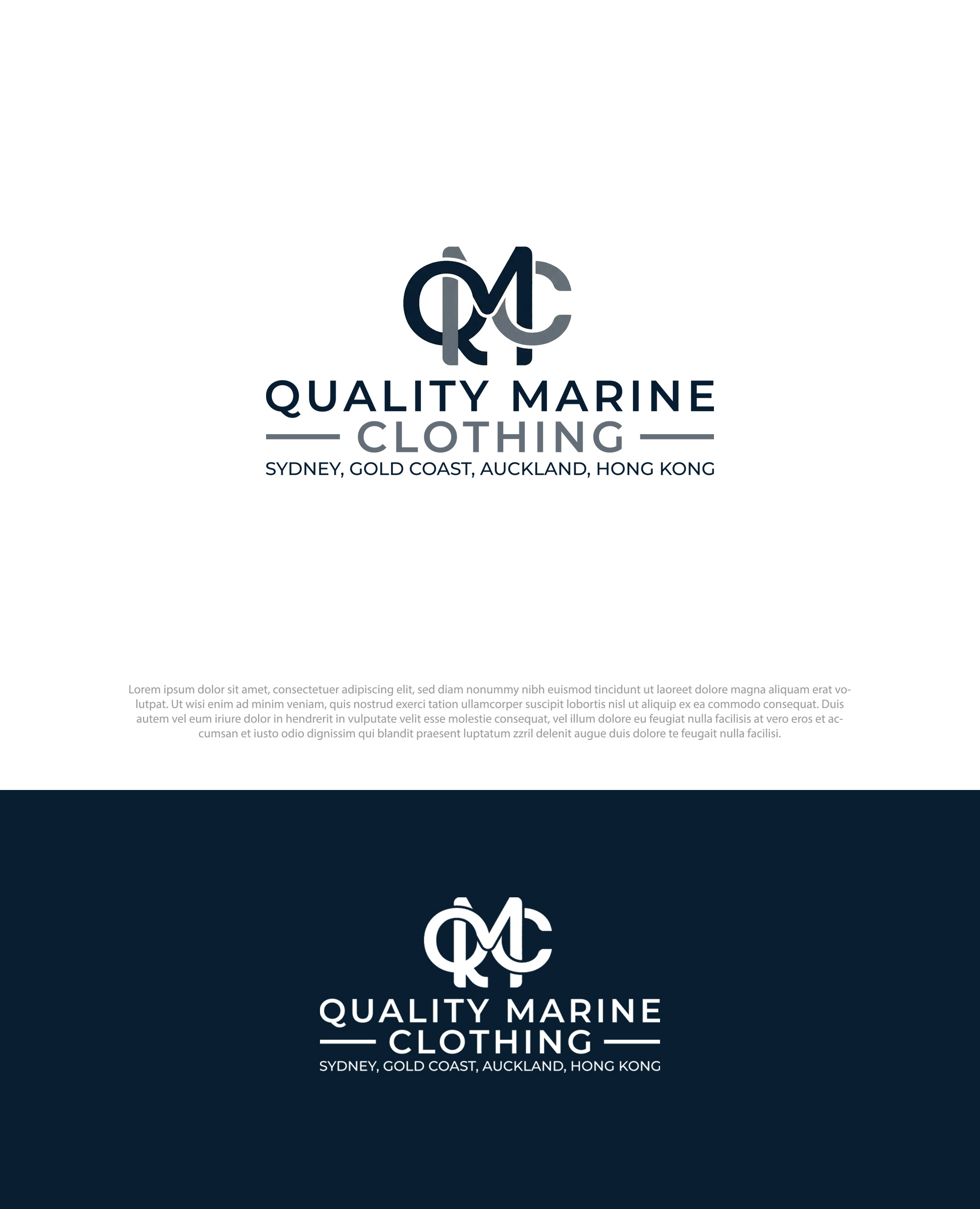 Logo Design by Pilot_DesignR™ for Quality Marine Clothing | Design #36892252