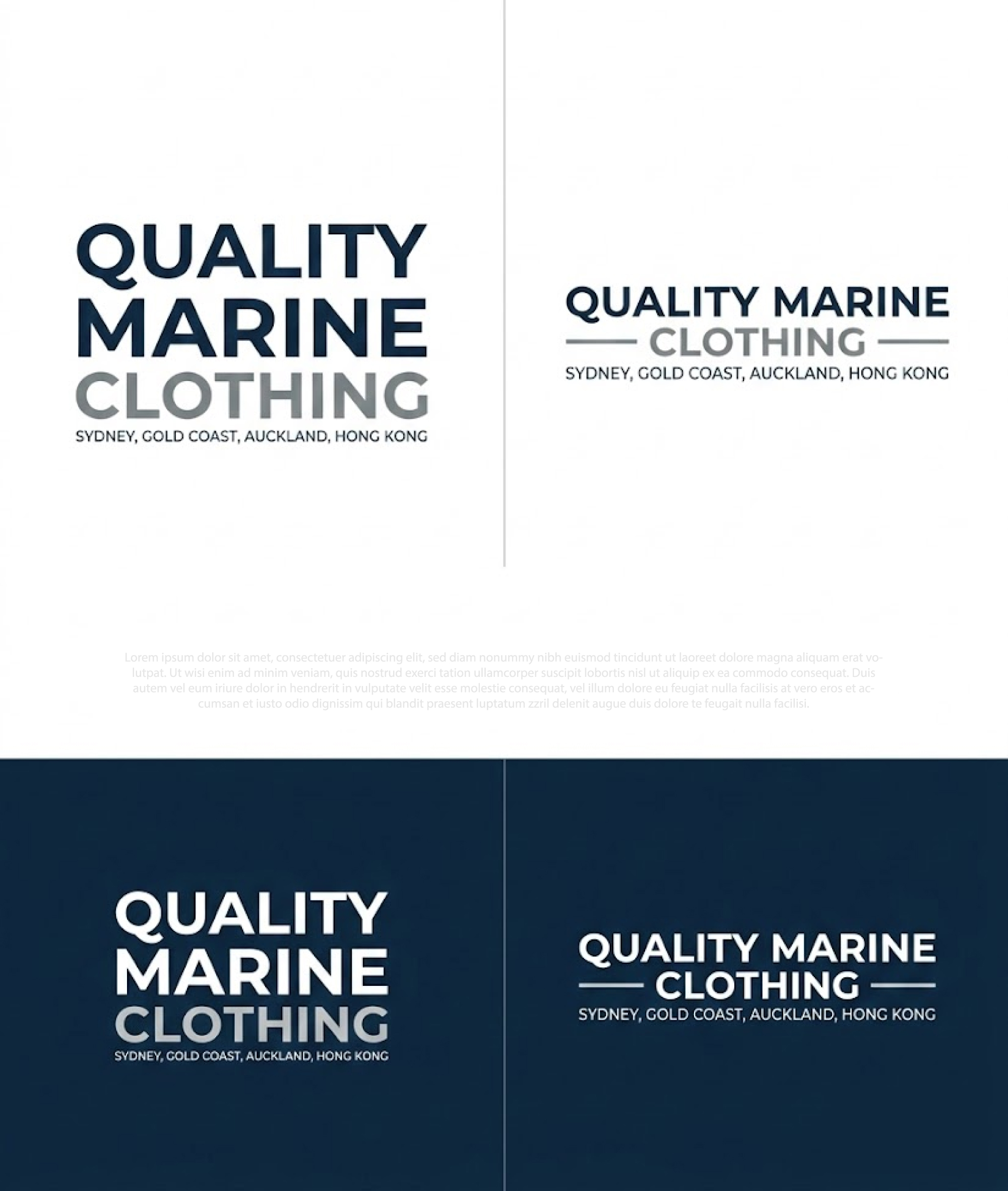 Logo-Design von Pilot_DesignR™ für Quality Marine Clothing | Design: #36956192