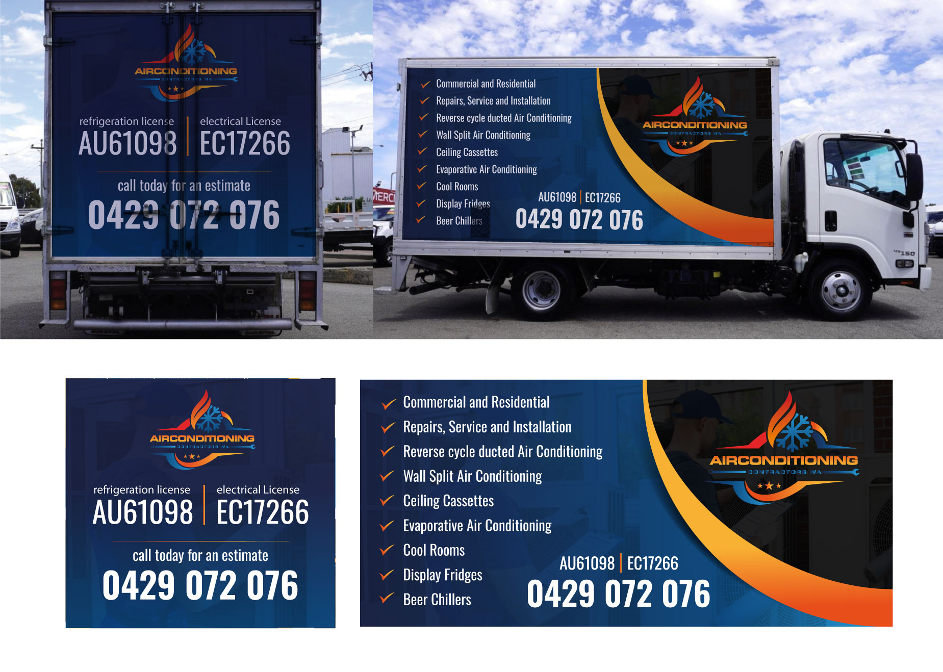 Car Wrap Design by VirtueDesignPro for Air Conditioning Contractors WA | Design #36903871