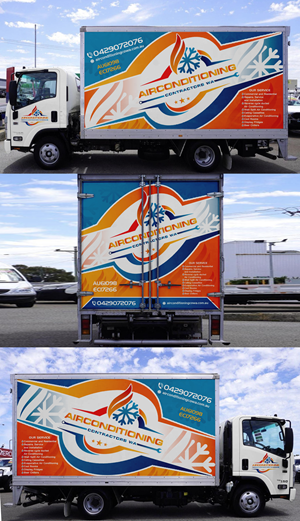 Car Wrap Design by ANGGI MAULANA PRAKOSO for Air Conditioning Contractors WA | Design: #36888551