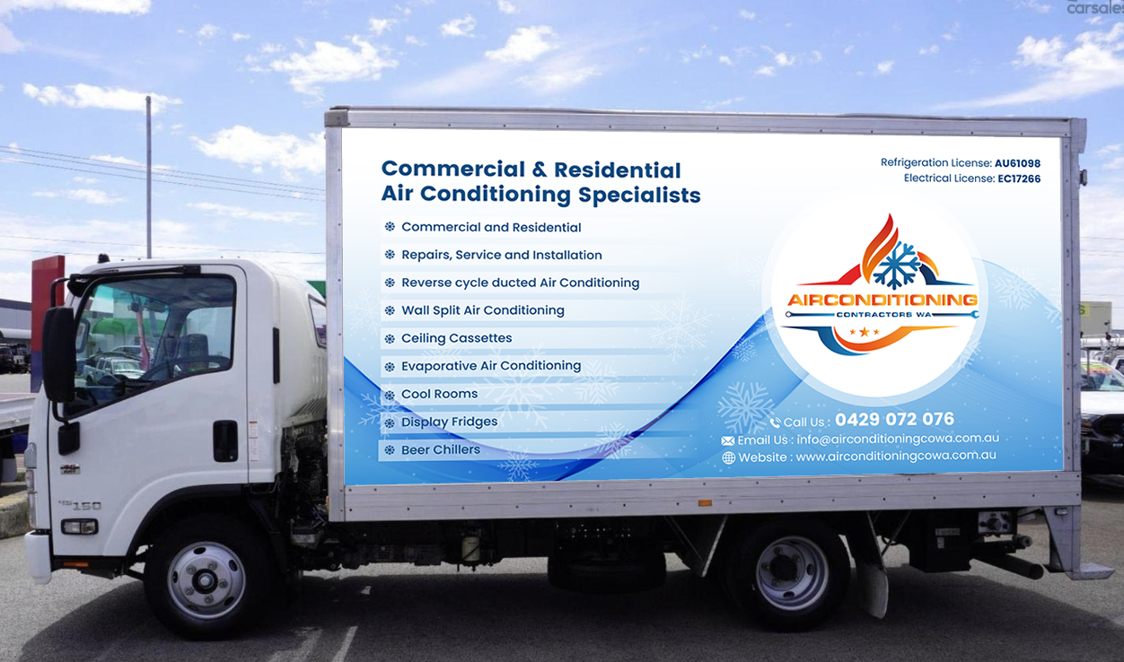 Car Wrap Design by Sbss for Air Conditioning Contractors WA | Design #36890533
