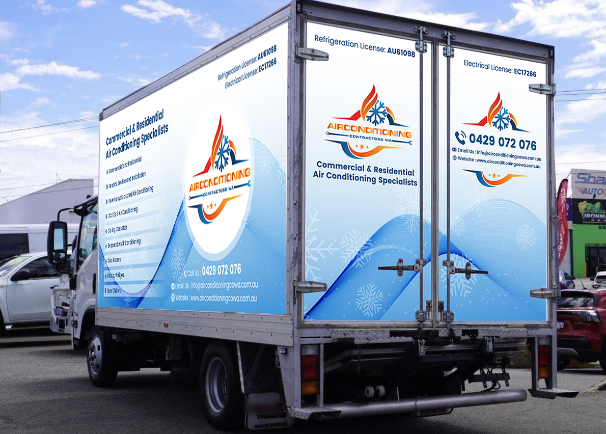 Car Wrap Design by Sbss for Air Conditioning Contractors WA | Design #36890534