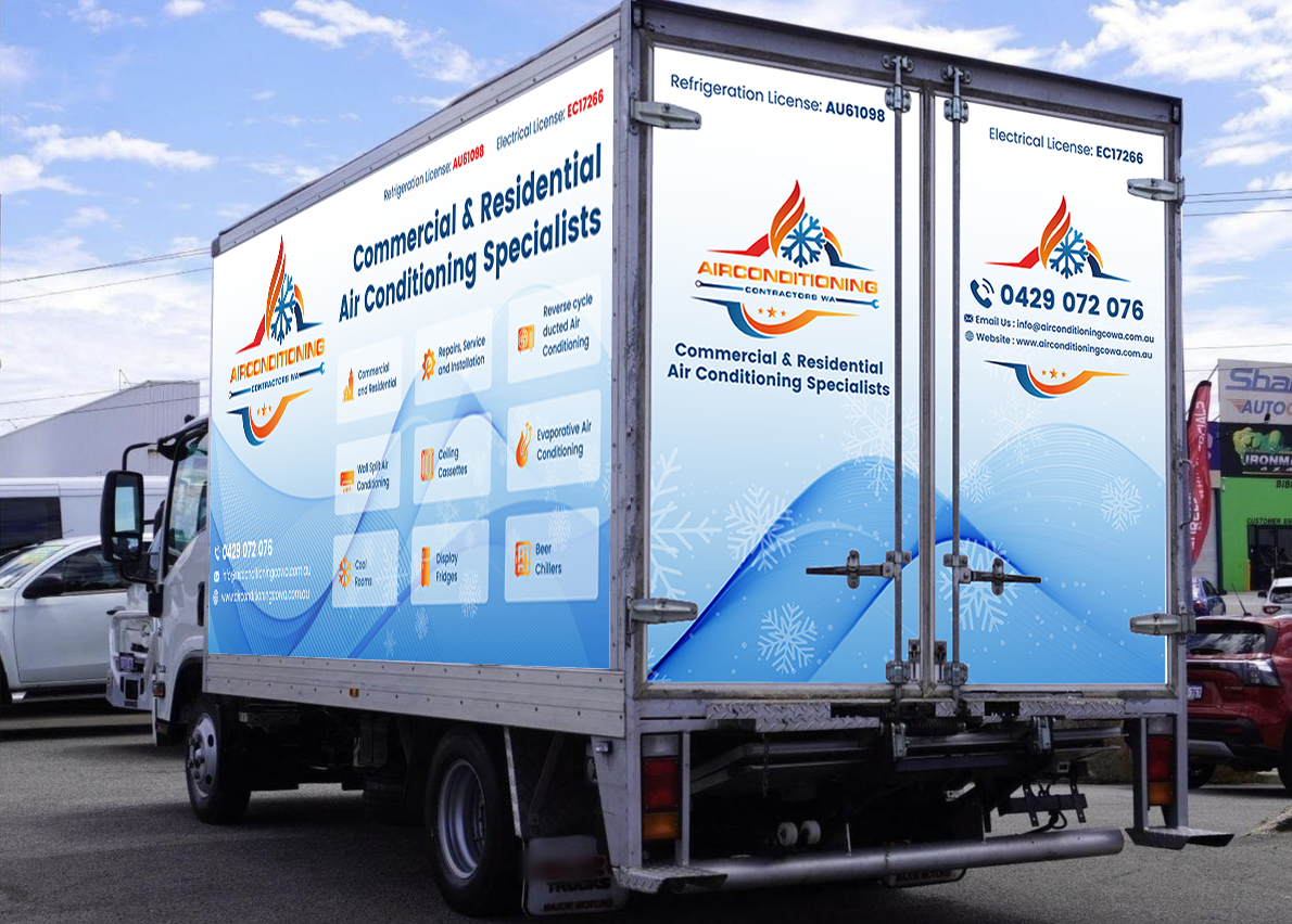 Car Wrap Design by Sbss for Air Conditioning Contractors WA | Design #36890554