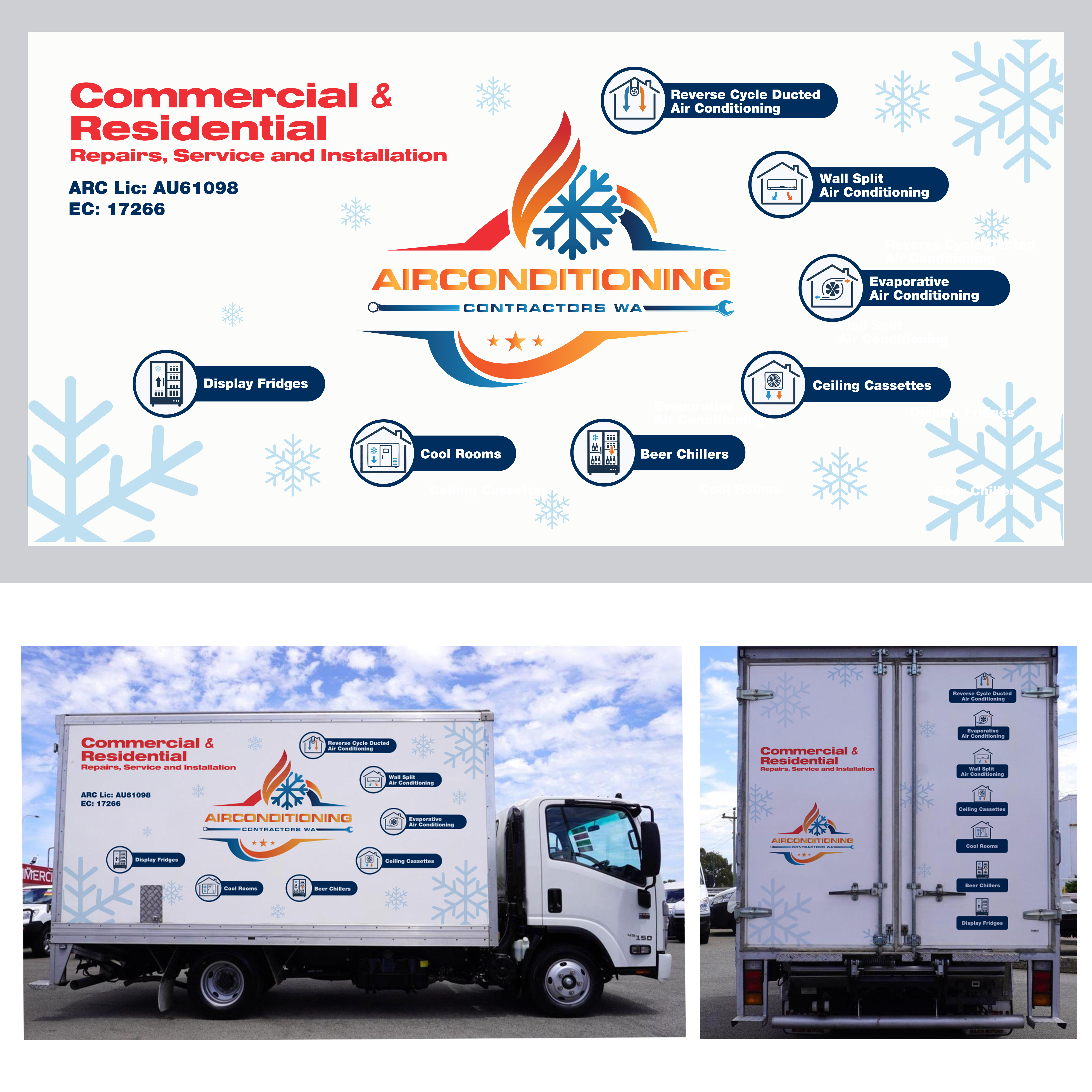 Car Wrap Design by yavuzmamac for Air Conditioning Contractors WA | Design #36887221