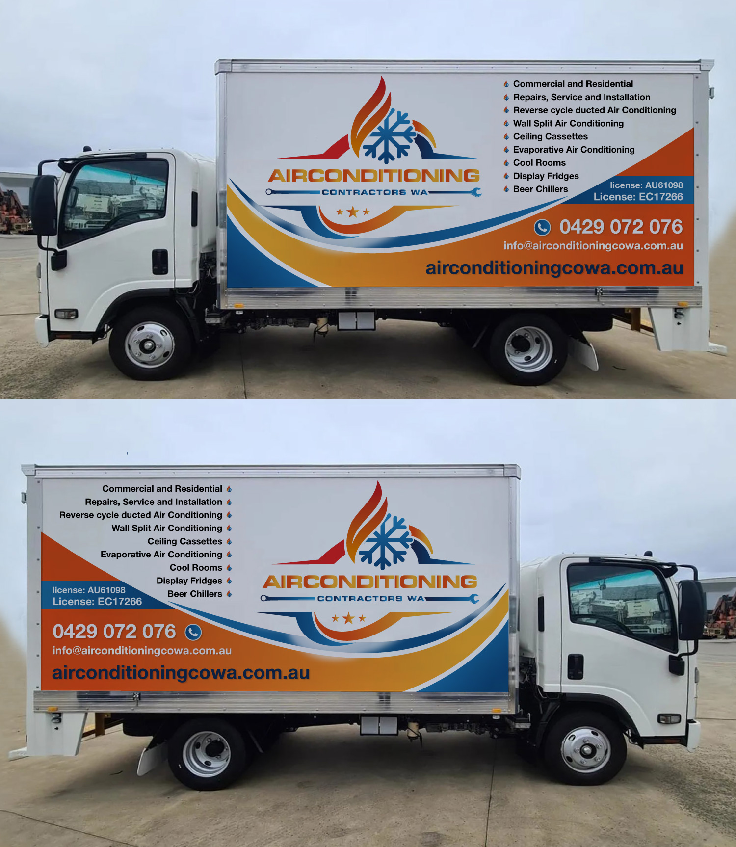 Car Wrap Design by Wrapcia for Air Conditioning Contractors WA | Design #36889274