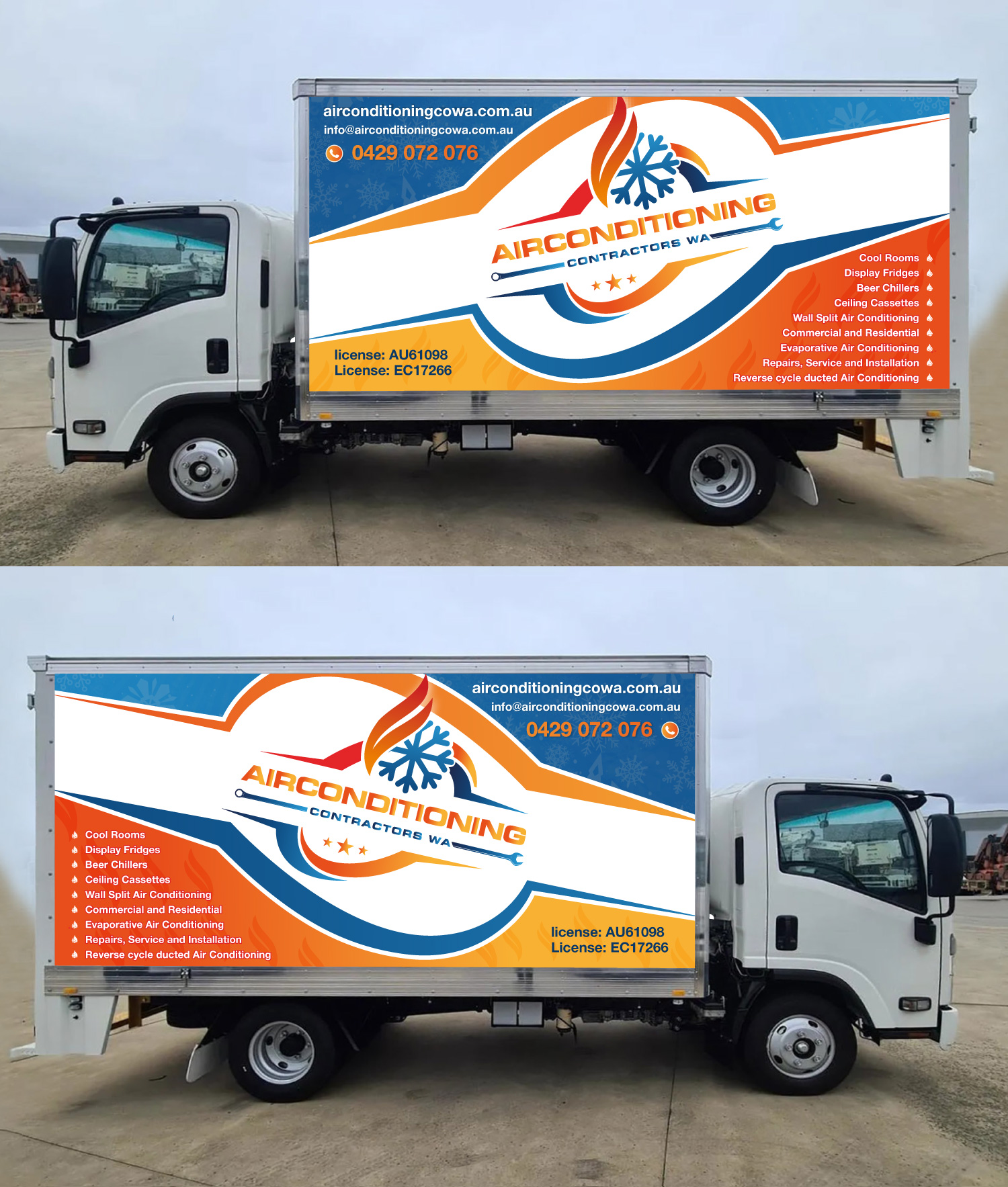 Car Wrap Design by Wrapcia for Air Conditioning Contractors WA | Design #36889364