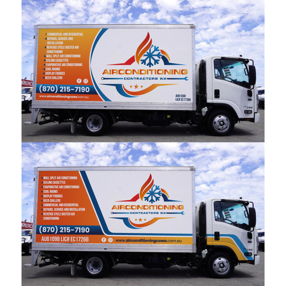 Car Wrap Design by Yoga Tri for Air Conditioning Contractors WA | Design #36887375