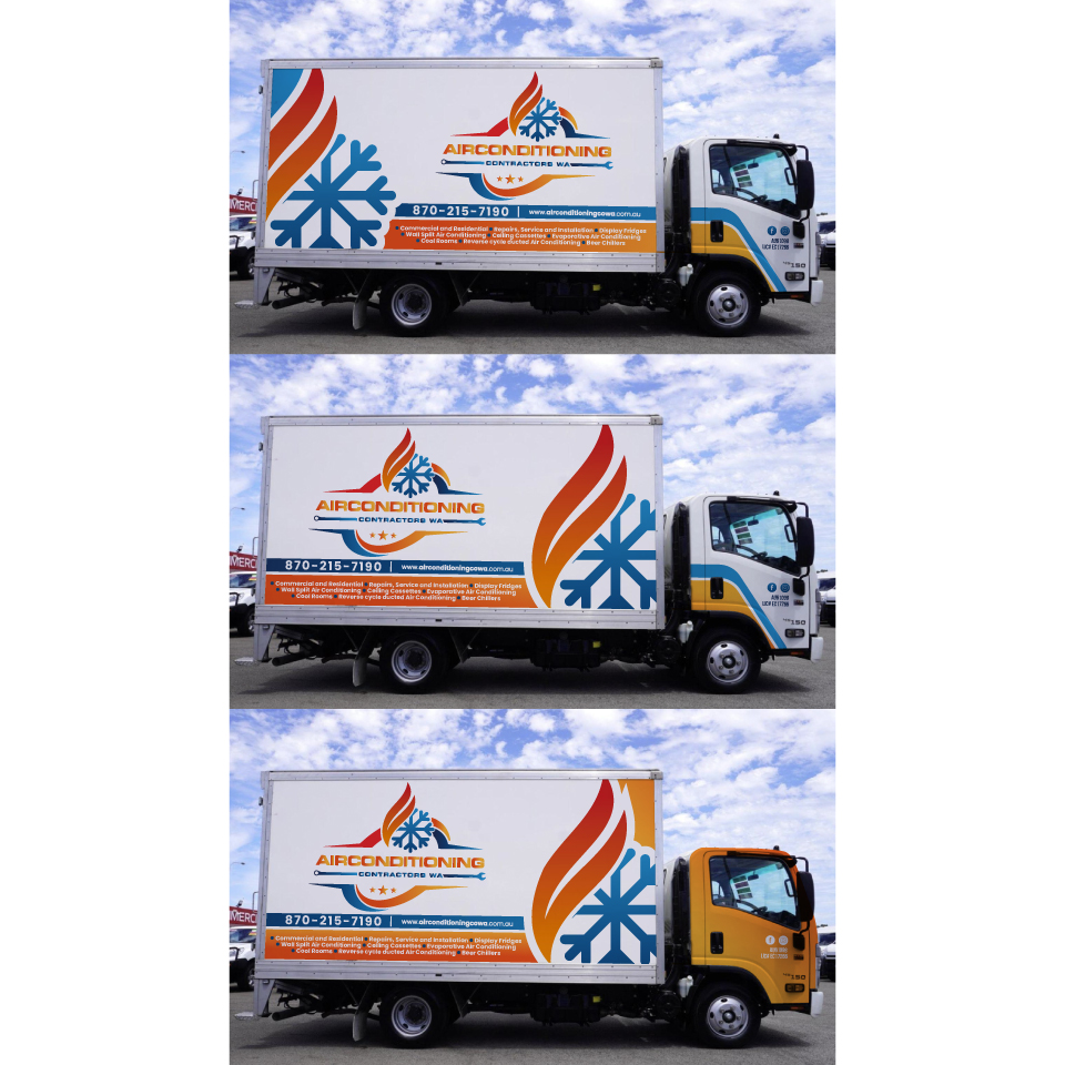 Car Wrap Design by Yoga Tri for Air Conditioning Contractors WA | Design #36887431