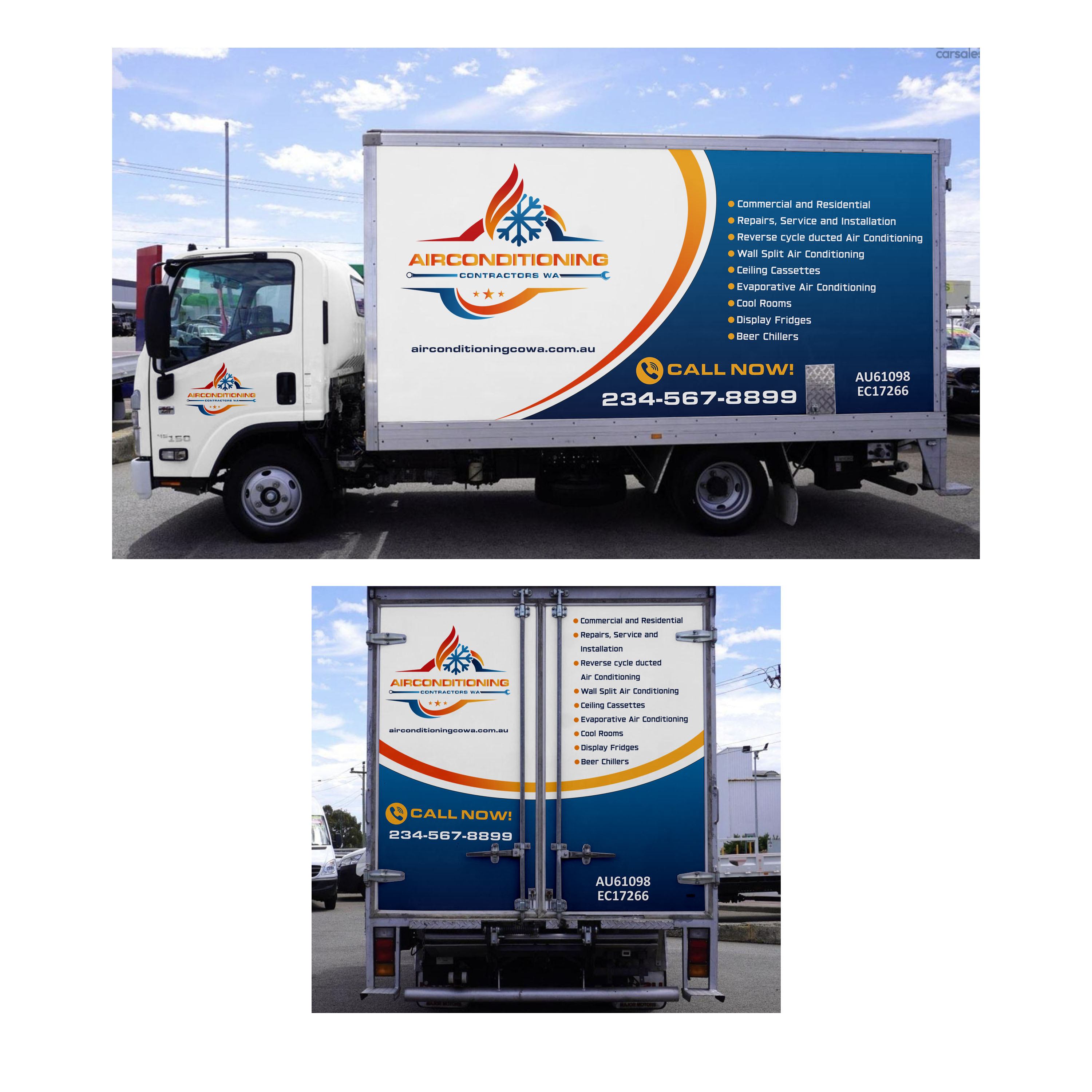 Car Wrap Design by MAKE ME THE WINNER for Air Conditioning Contractors WA | Design #36889733