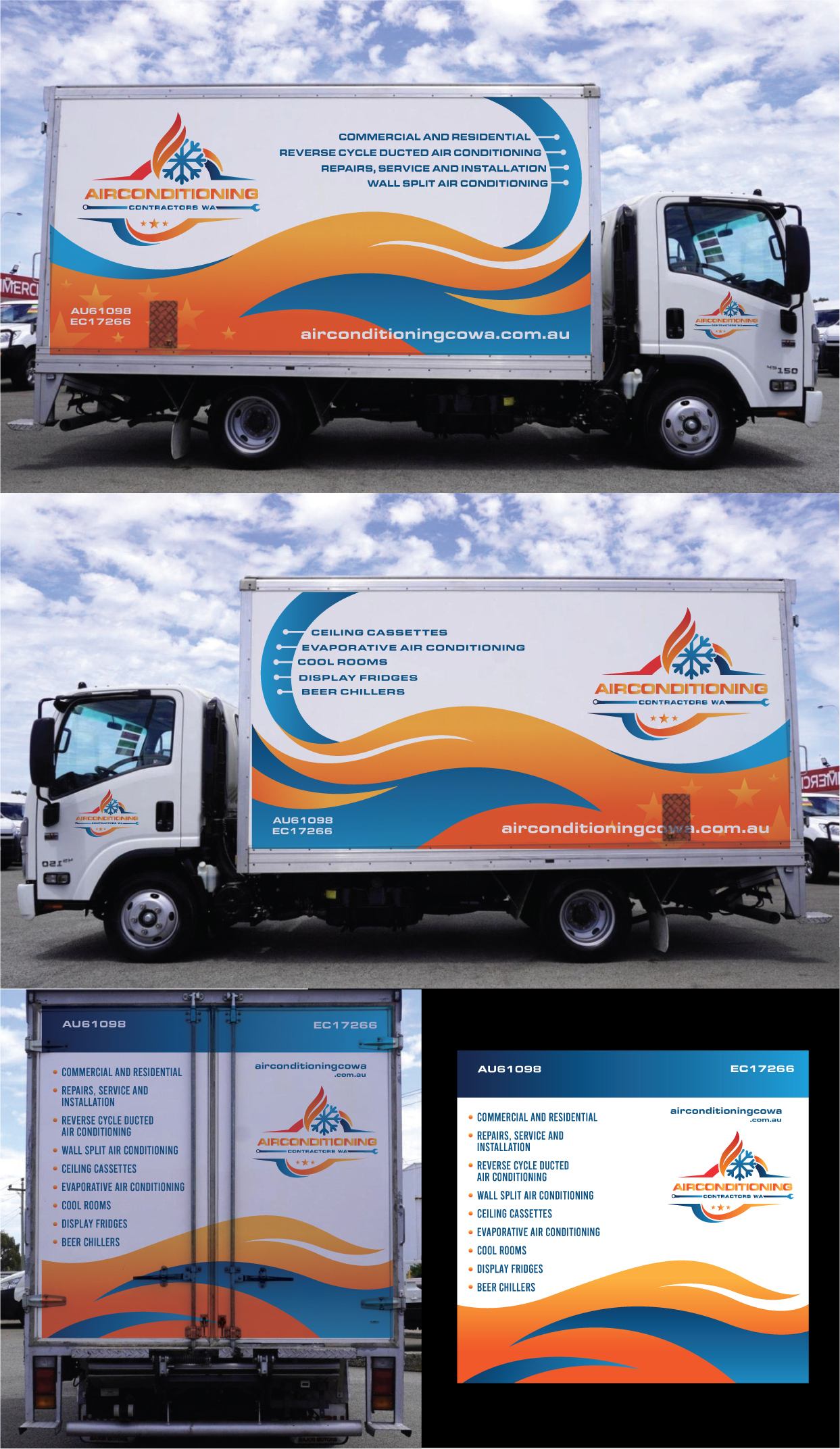 Car Wrap Design by ally designs for Air Conditioning Contractors WA | Design #36886572