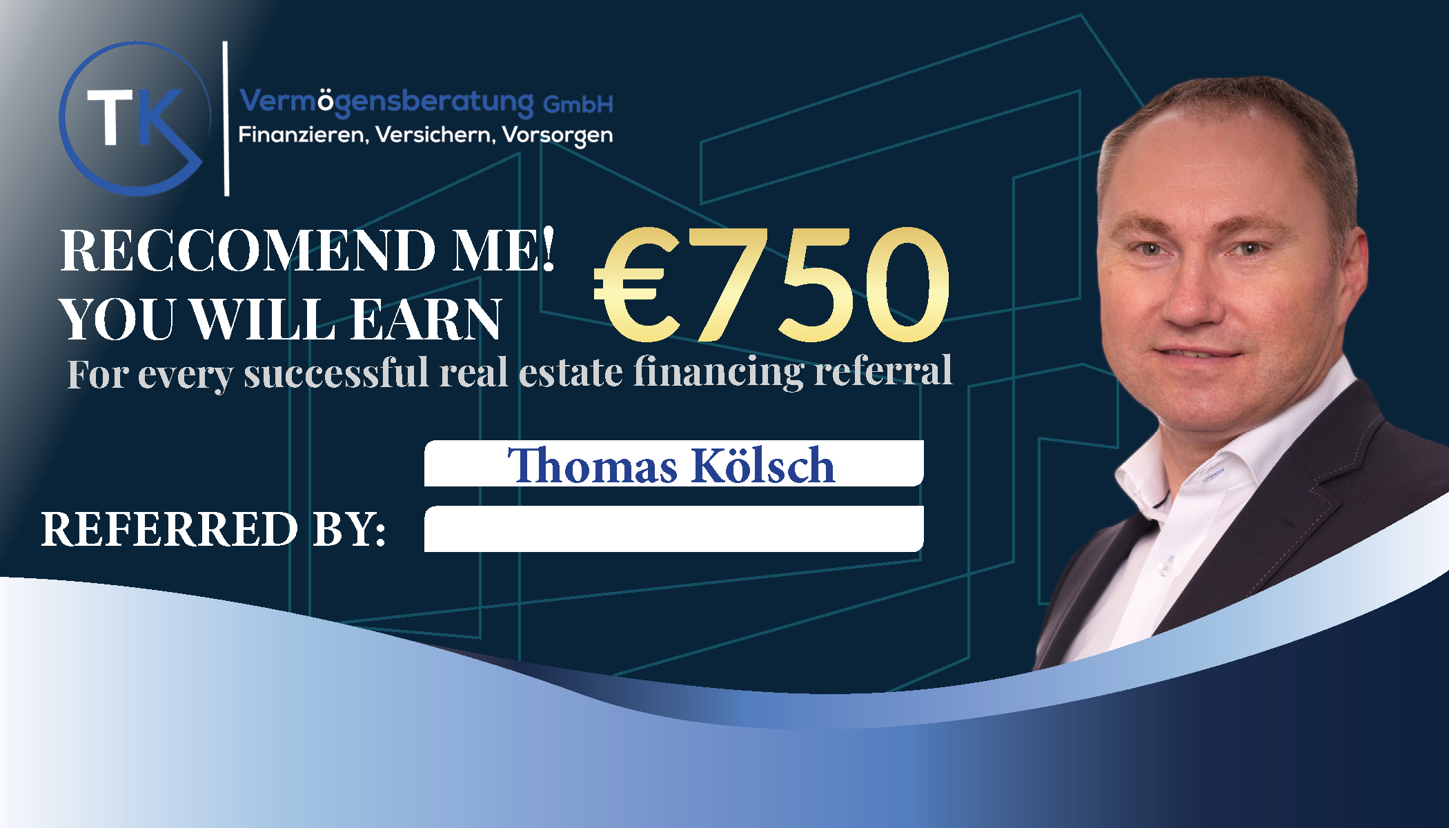 Card Design by QWERTY graphics for TK Vermögensberatung GmbH | Design #36901252