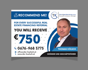 Card Design by saurov for TK Vermögensberatung GmbH | Design: #36895699