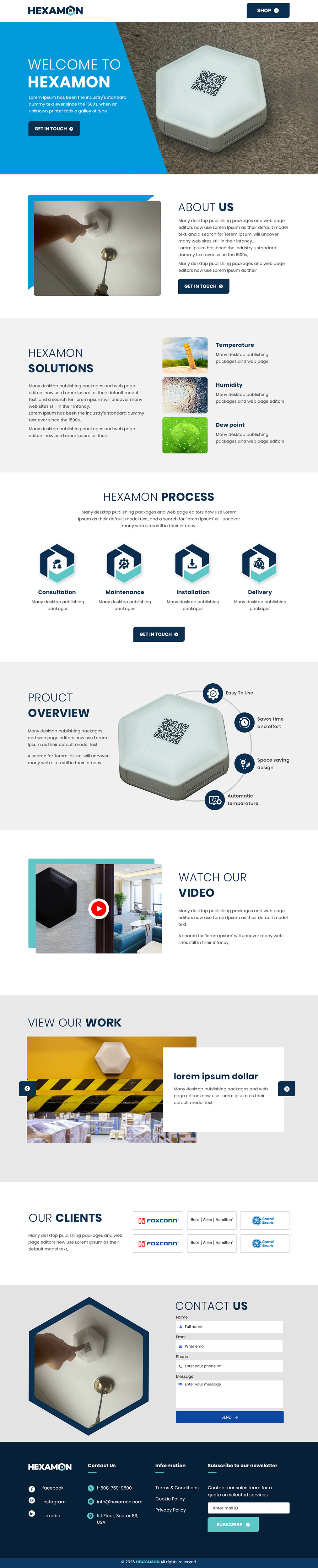 Web Design by sai.designer87 for Infocom UK Ltd. | Design #36897598