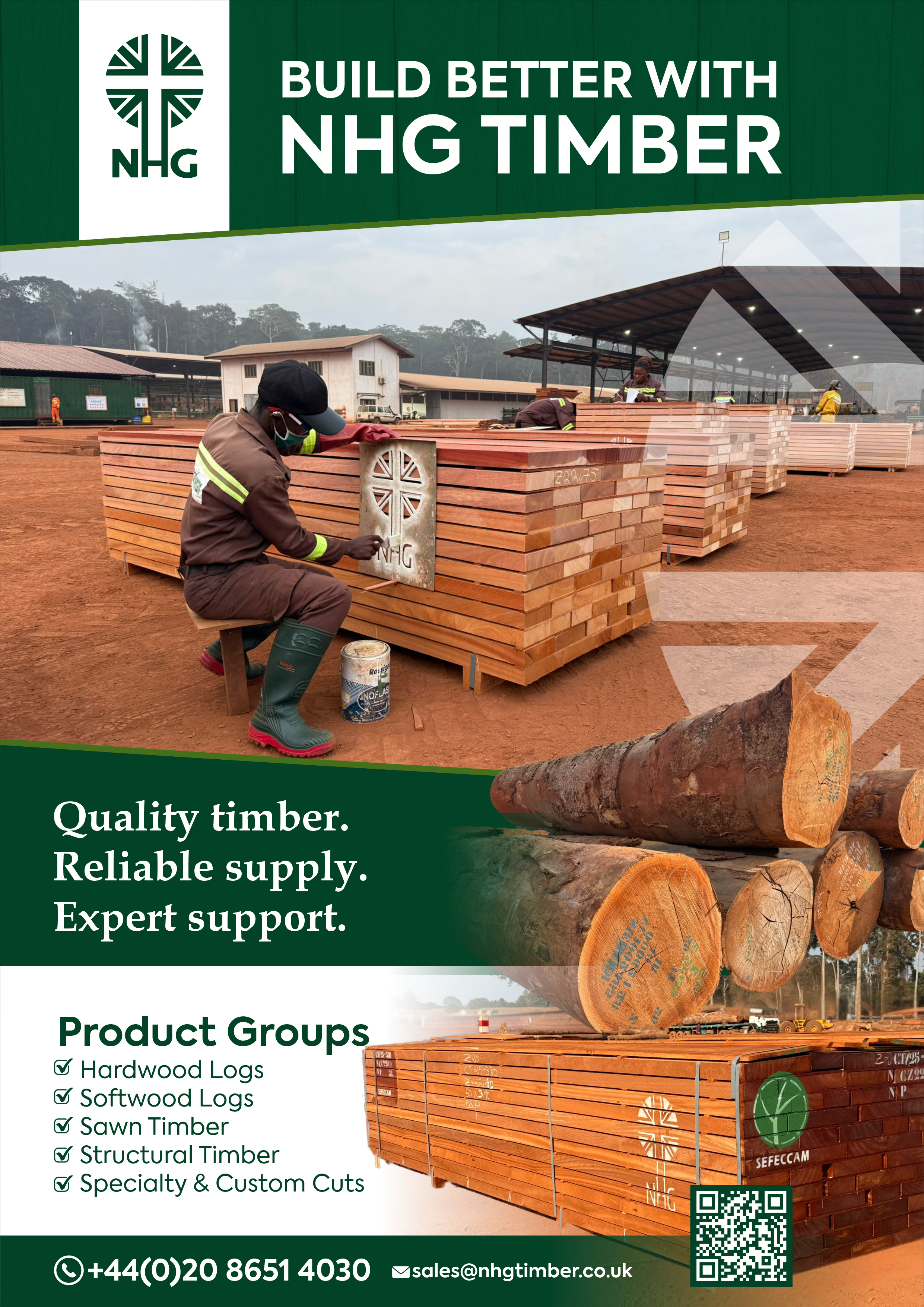 Diseño Publicitario por Excellar Hub para NHG Timber Ltd | Diseño #36898243