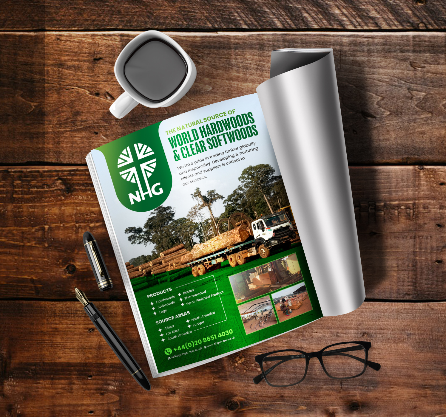Diseño Publicitario por Sun Creative para NHG Timber Ltd | Diseño #36902690