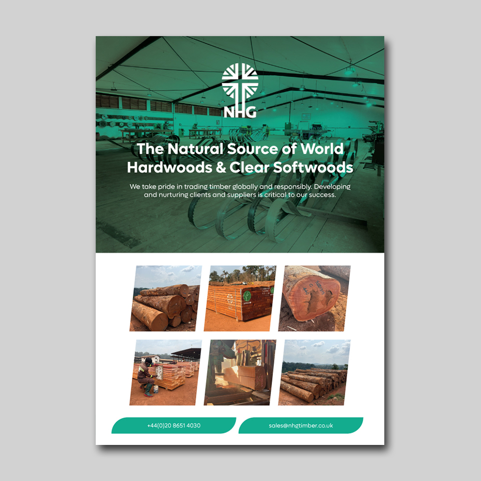 Diseño Publicitario por YourLogoMaster para NHG Timber Ltd | Diseño #36903530