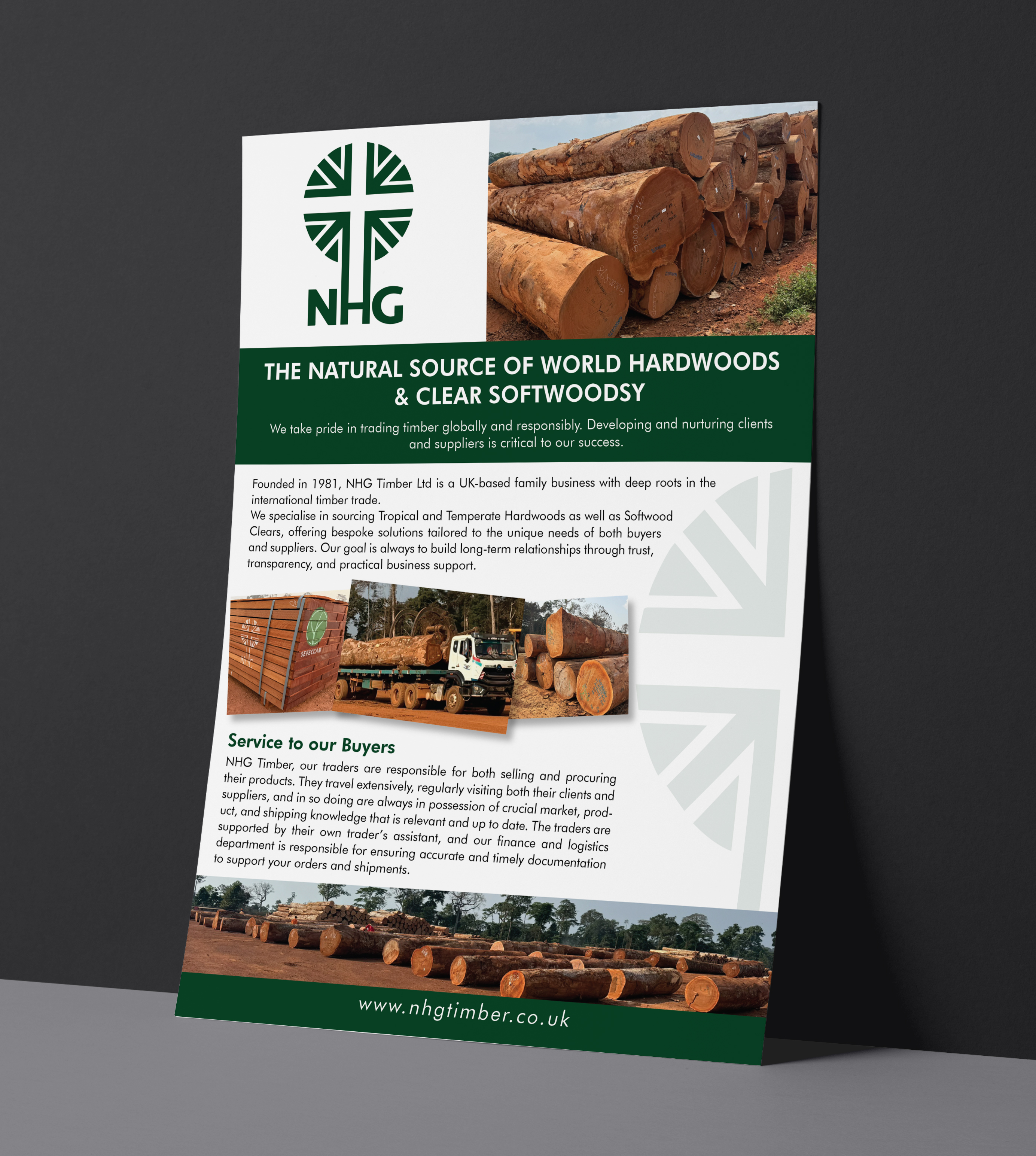 Diseño Publicitario por HT Graphic para NHG Timber Ltd | Diseño #36915186