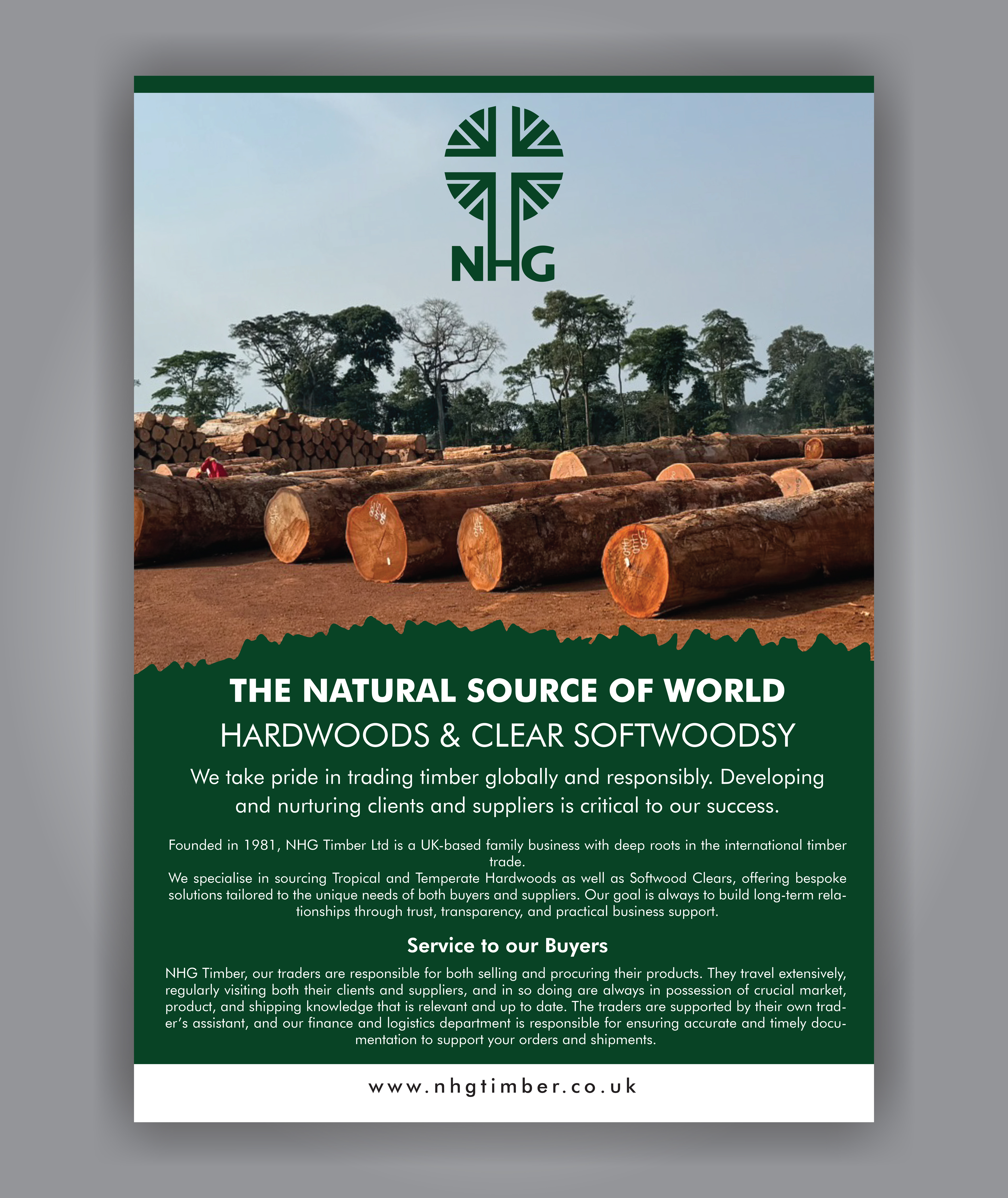 Diseño Publicitario por HT Graphic para NHG Timber Ltd | Diseño #36921624