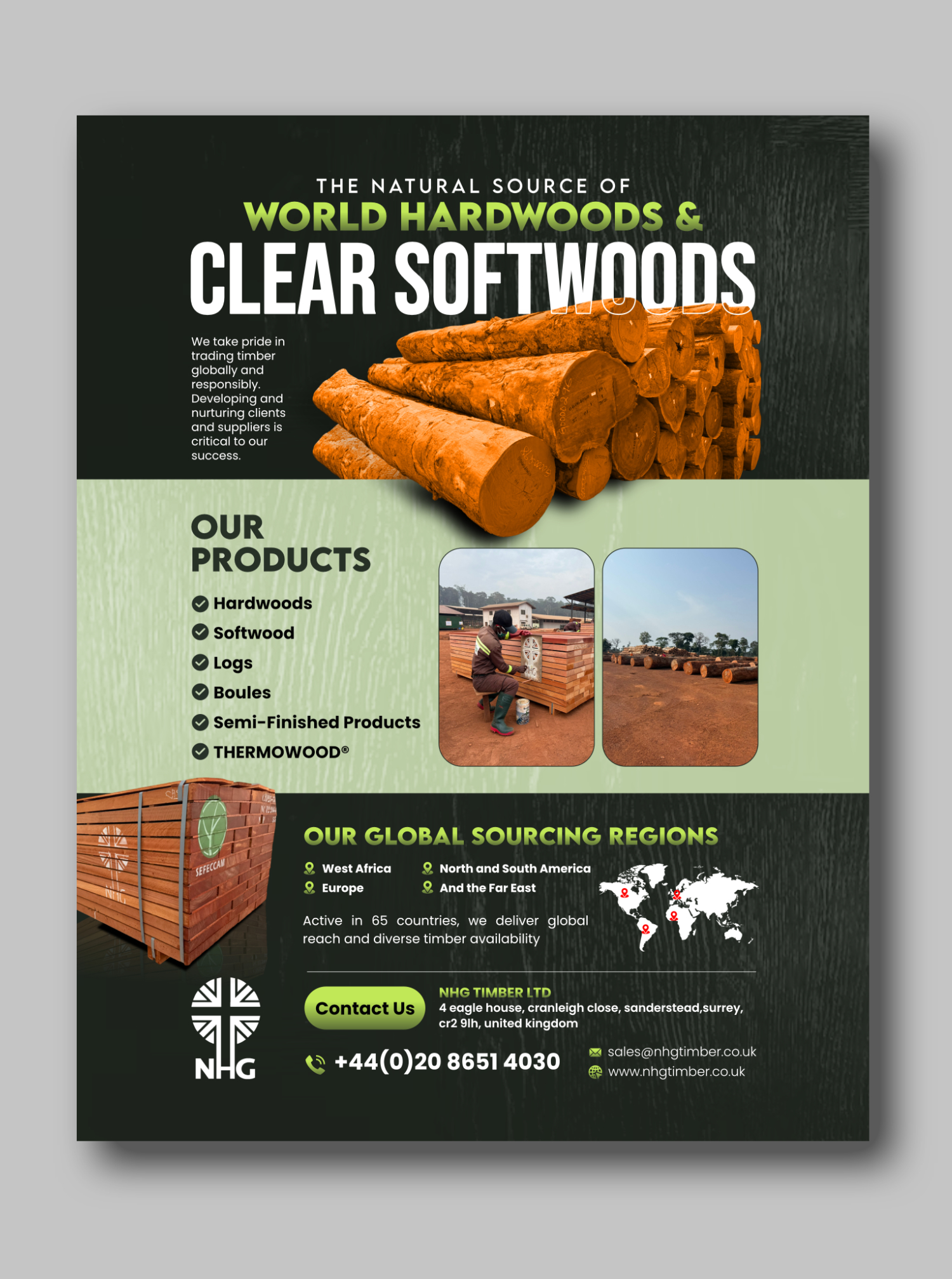 Diseño Publicitario por debdesign para NHG Timber Ltd | Diseño #36907812