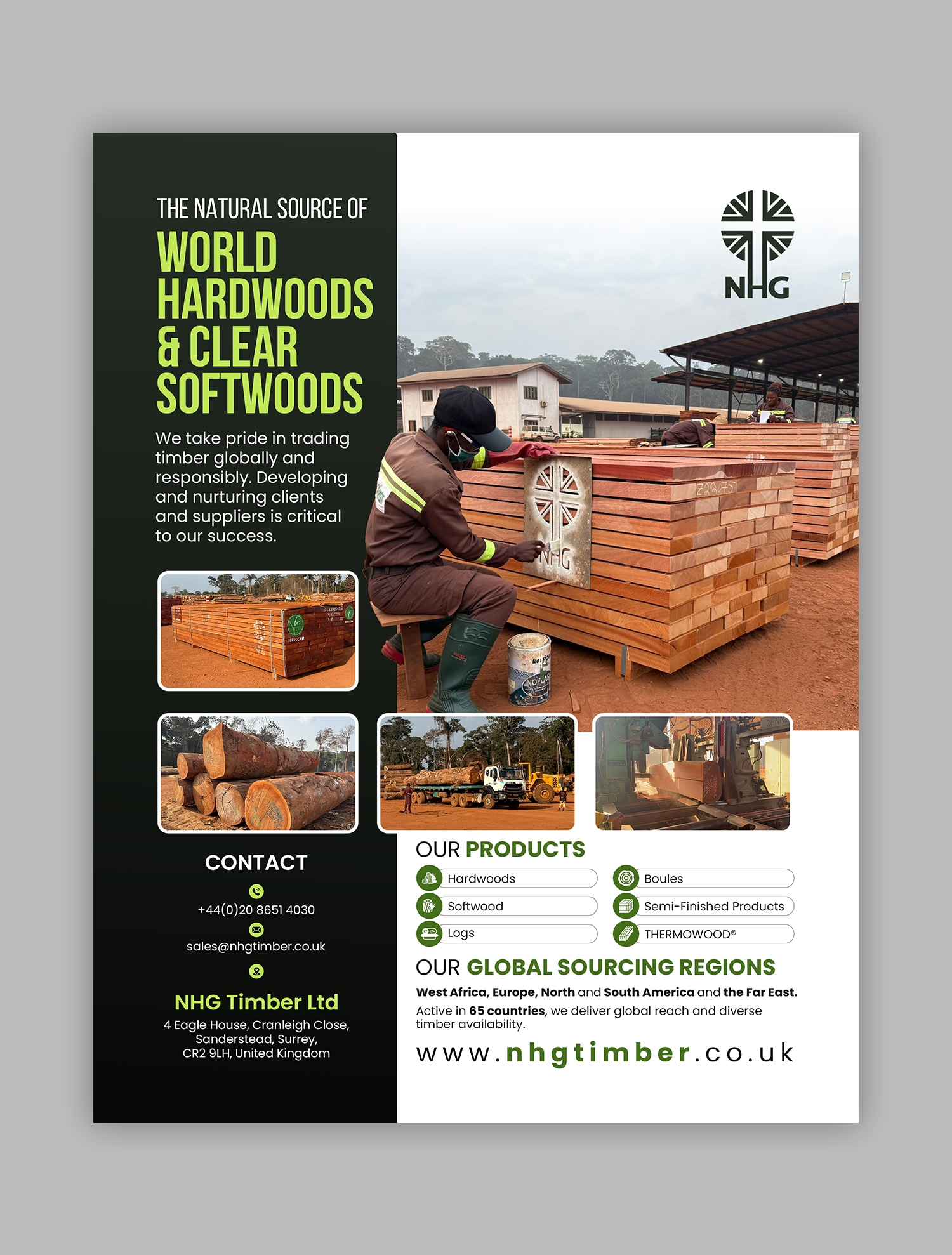 Diseño Publicitario por debdesign para NHG Timber Ltd | Diseño #36907915