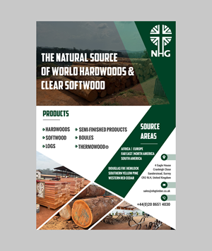 Diseño Publicitario por Creations Box 2015 para NHG Timber Ltd | Diseño: #36901798