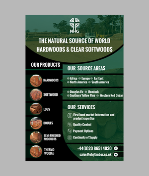 Diseño Publicitario por Creations Box 2015 para NHG Timber Ltd | Diseño #36909362