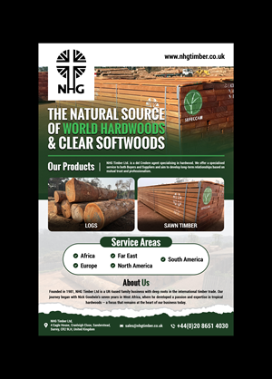 Diseño Publicitario por Creations Box 2015 para NHG Timber Ltd | Diseño: #36909366