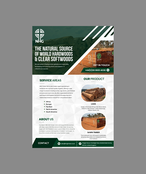 Diseño Publicitario por Creations Box 2015 para NHG Timber Ltd | Diseño: #36912688