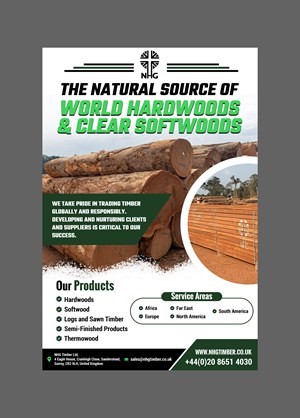 Diseño Publicitario por Creations Box 2015 para NHG Timber Ltd | Diseño: #36912689