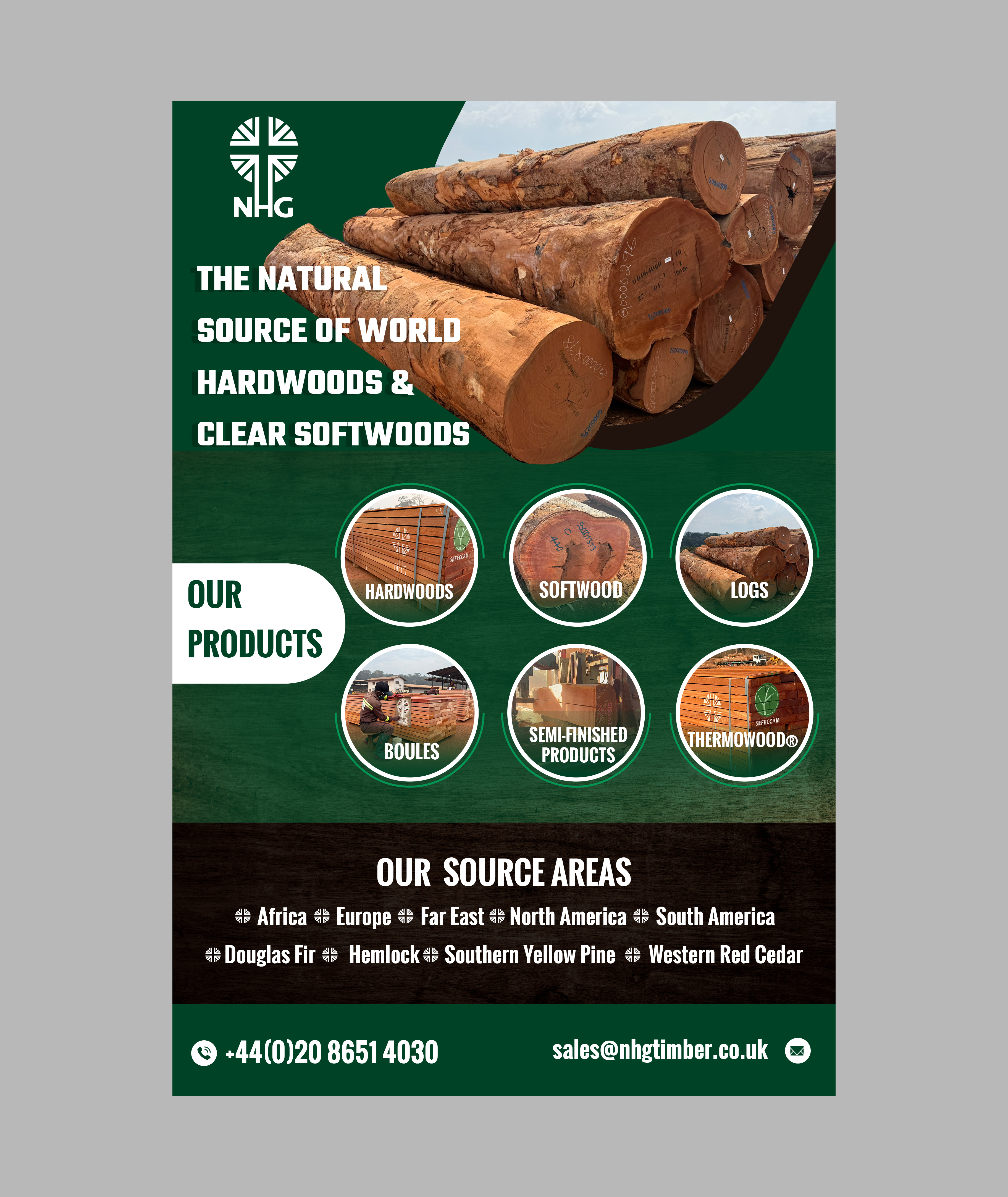 Diseño Publicitario por Creations Box 2015 para NHG Timber Ltd | Diseño #36912690