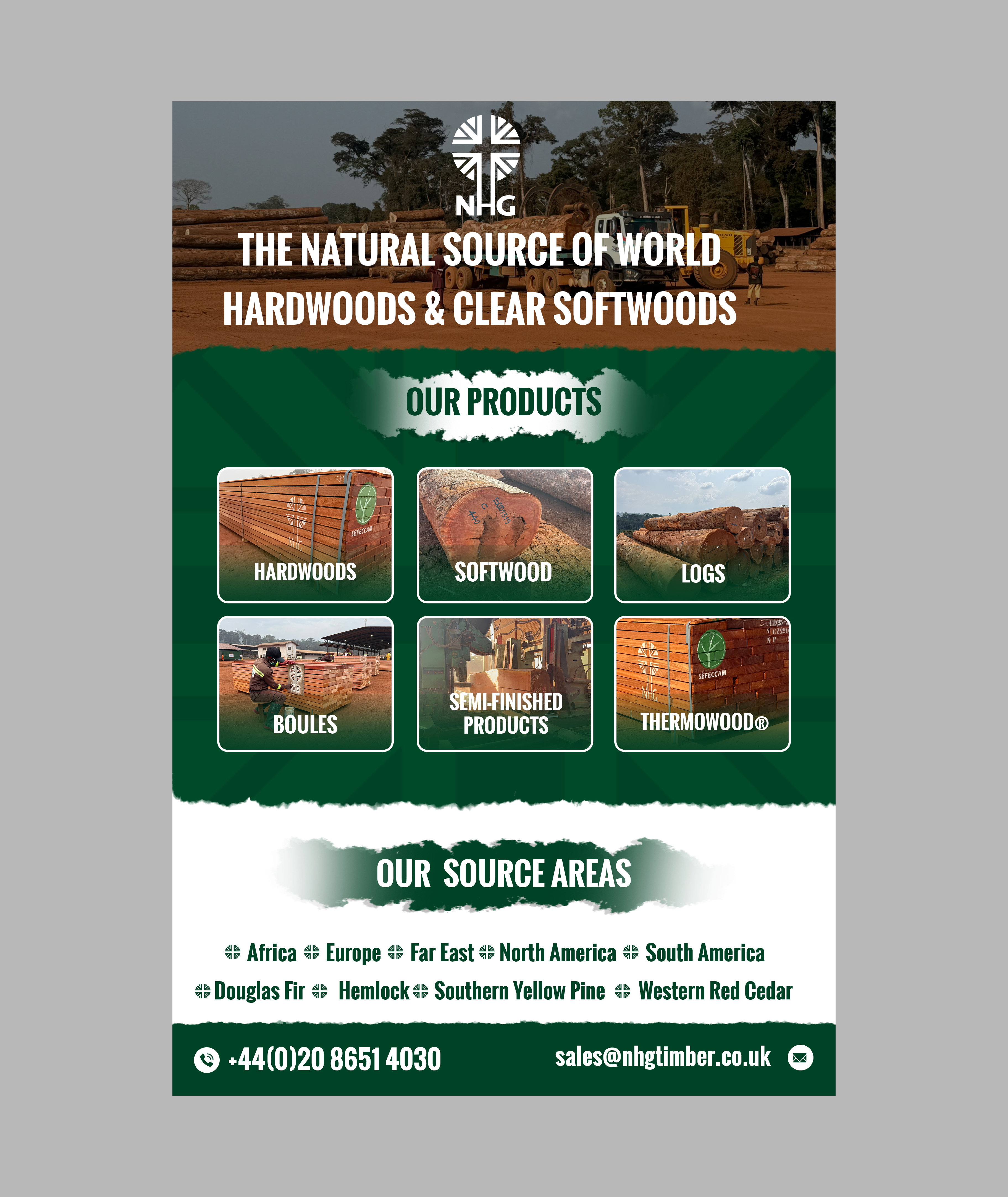 Diseño Publicitario por Creations Box 2015 para NHG Timber Ltd | Diseño #36912693