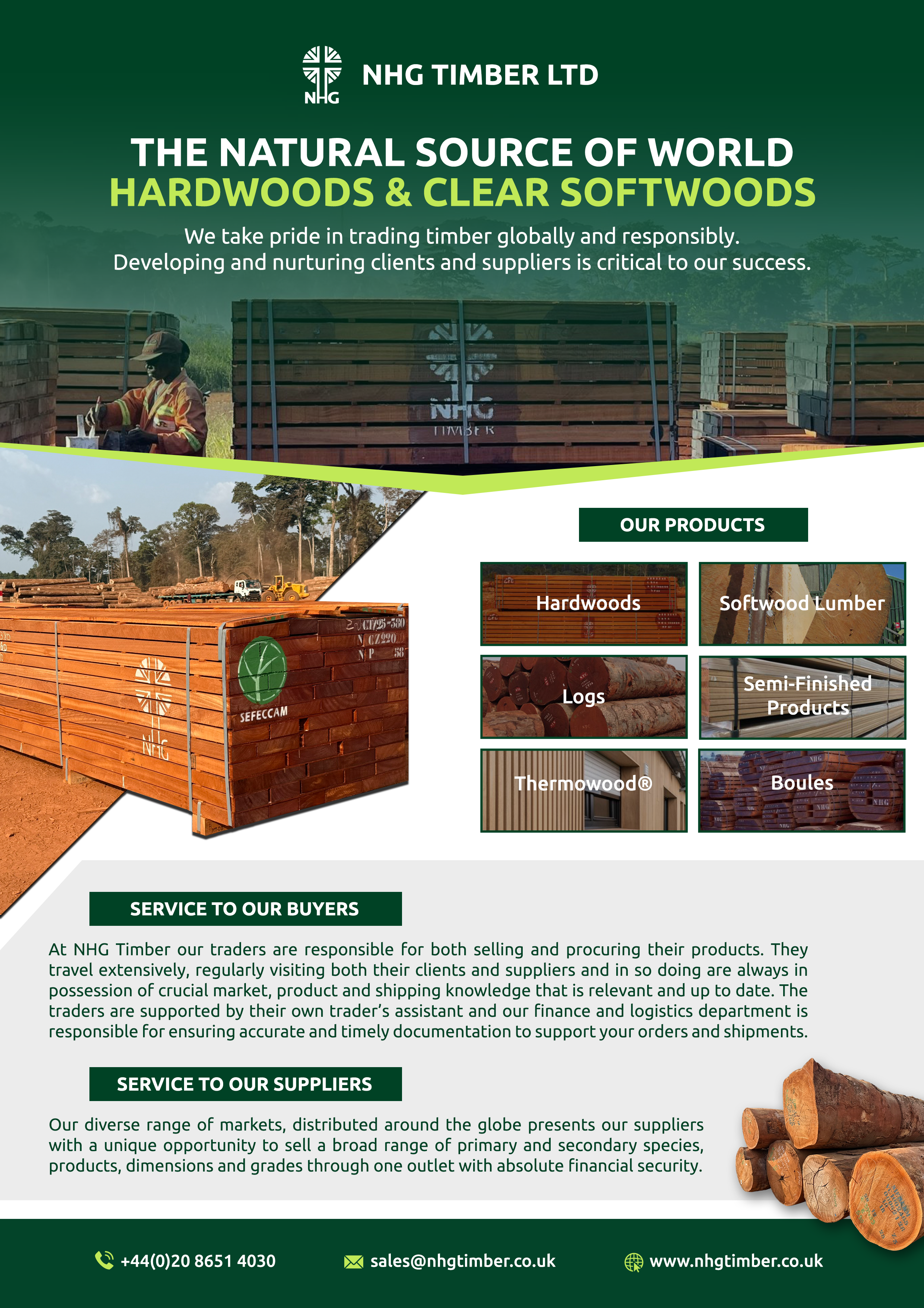 Diseño Publicitario por Hristo Itchov para NHG Timber Ltd | Diseño #36913985