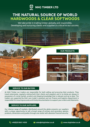 Diseño Publicitario por Hristo Itchov para NHG Timber Ltd | Diseño #36913985