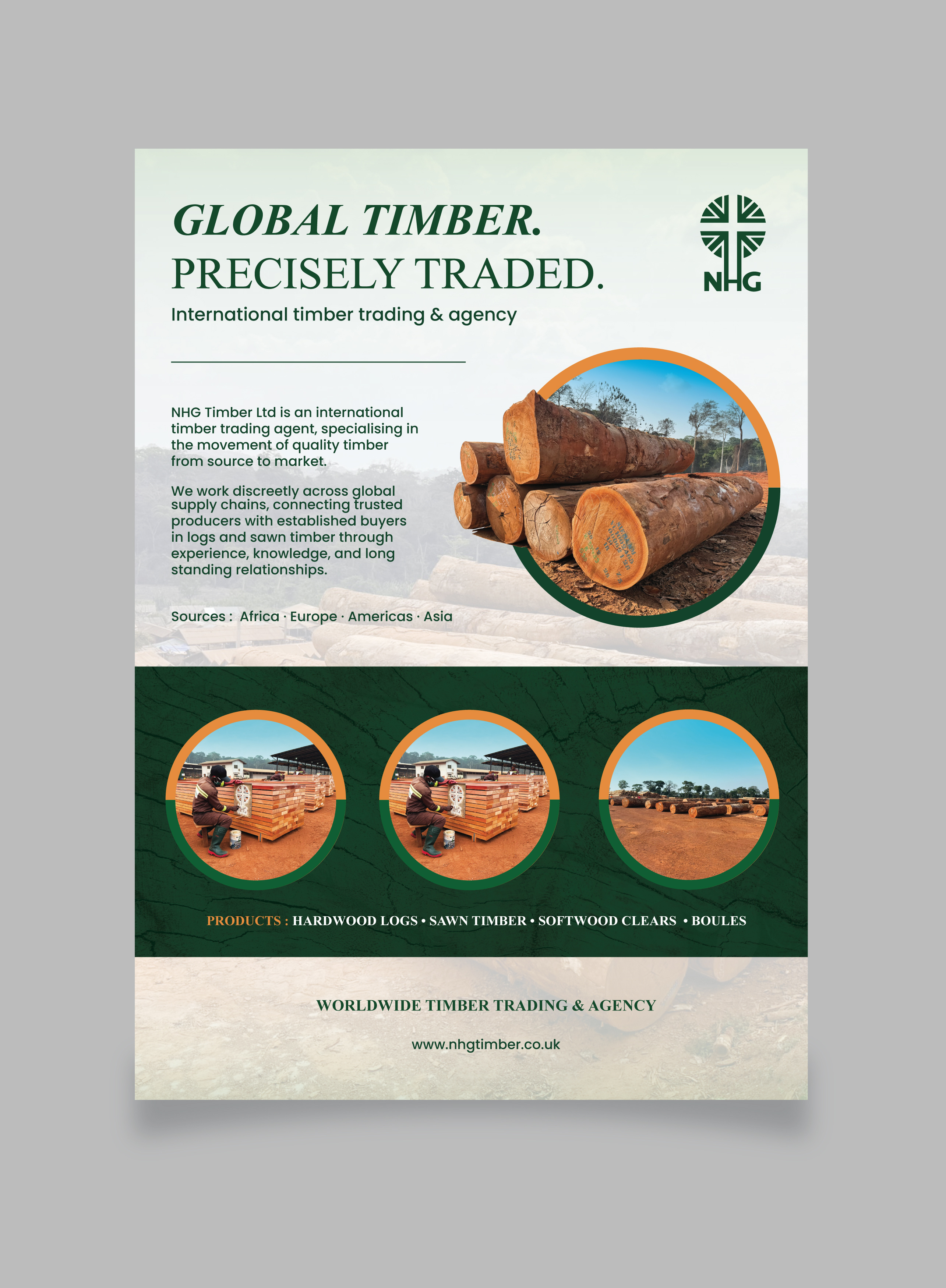 Diseño Publicitario por saurov para NHG Timber Ltd | Diseño #36899408