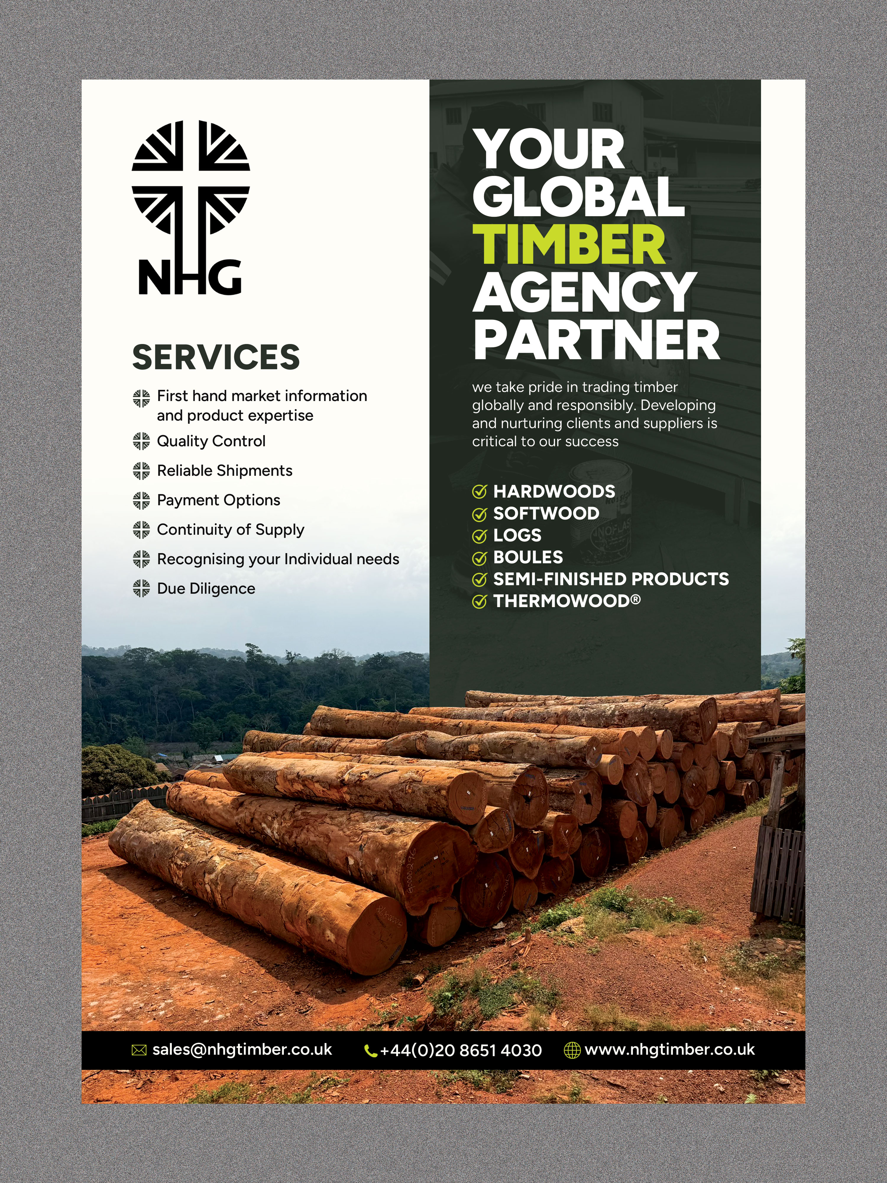 Diseño Publicitario por Stan$oul para NHG Timber Ltd | Diseño #36897843