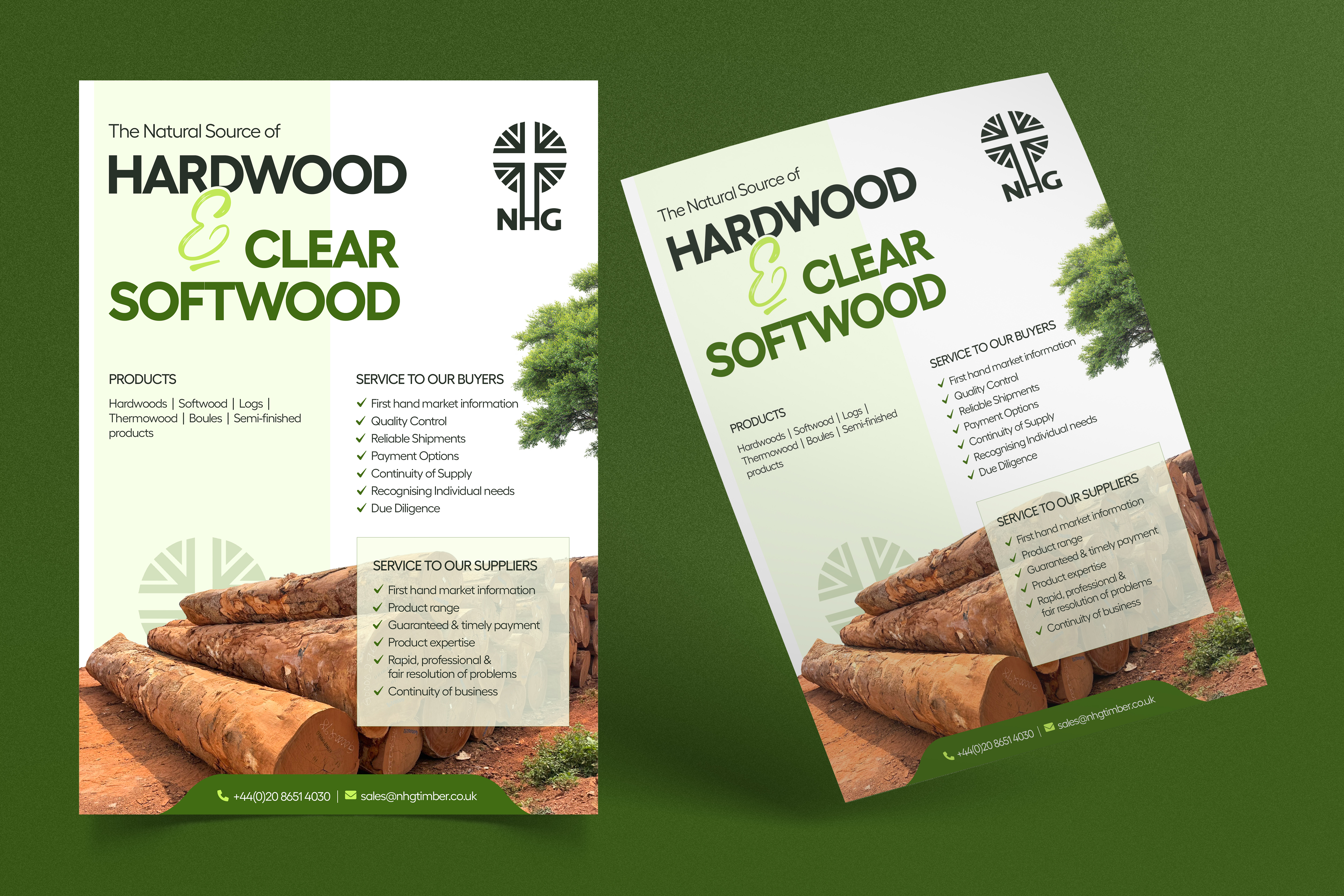 Diseño Publicitario por Graphic Guy para NHG Timber Ltd | Diseño #36902431