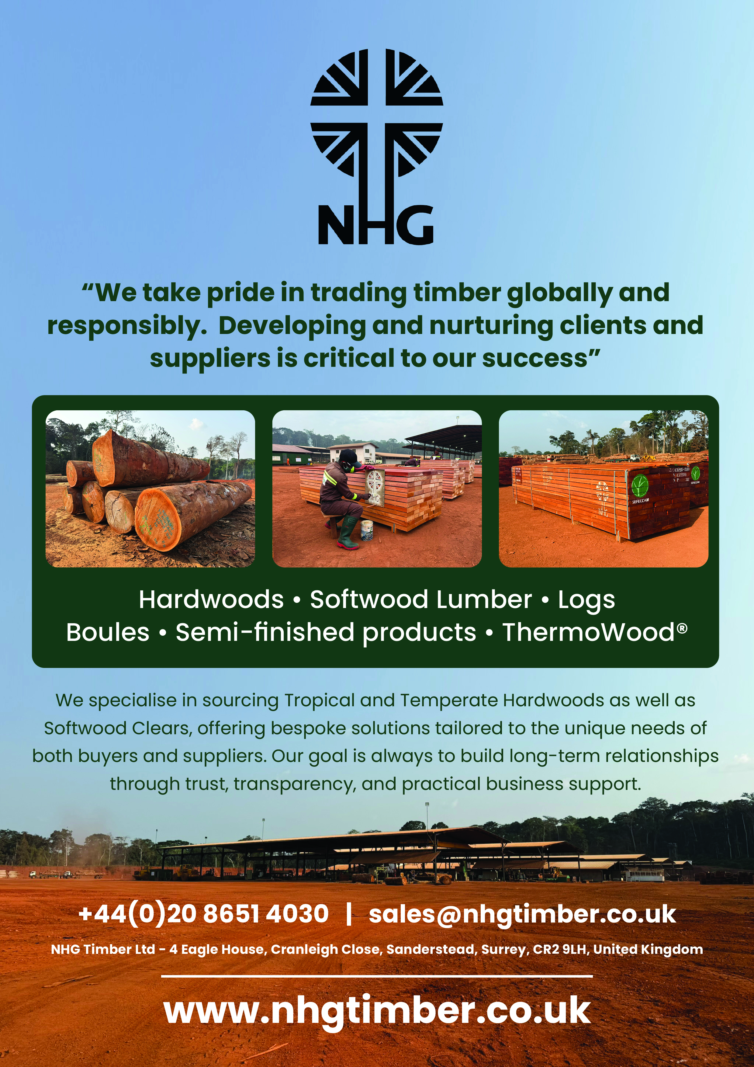 Diseño Publicitario por Tony 81 para NHG Timber Ltd | Diseño #36896153