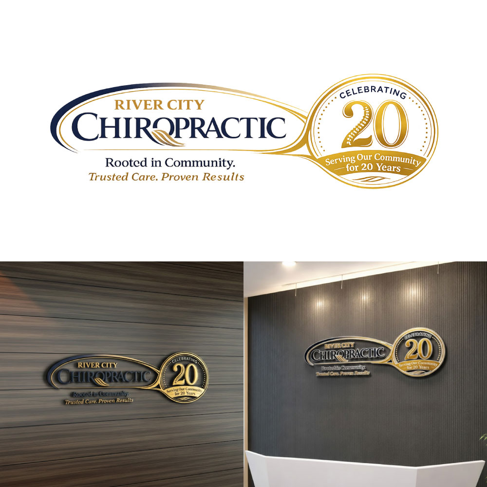 Logo-Design von Tasnuba Tabassum für River City Chiropractic | Design #36911347