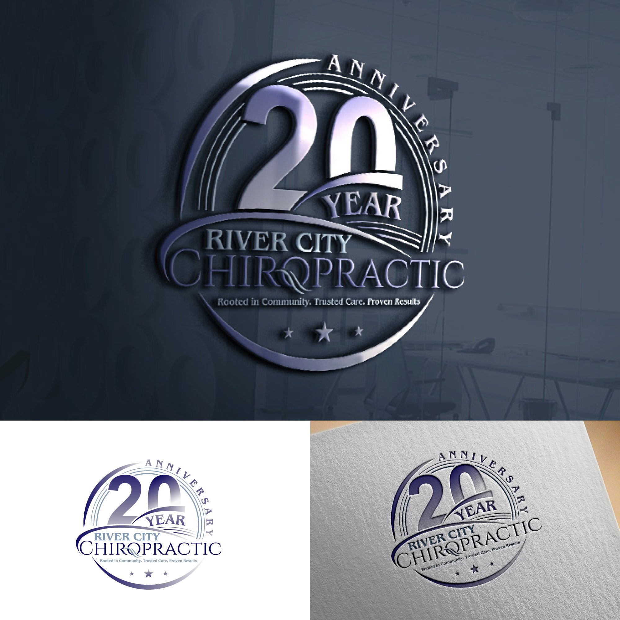 Logo-Design von MHdesignM für River City Chiropractic | Design #36907246