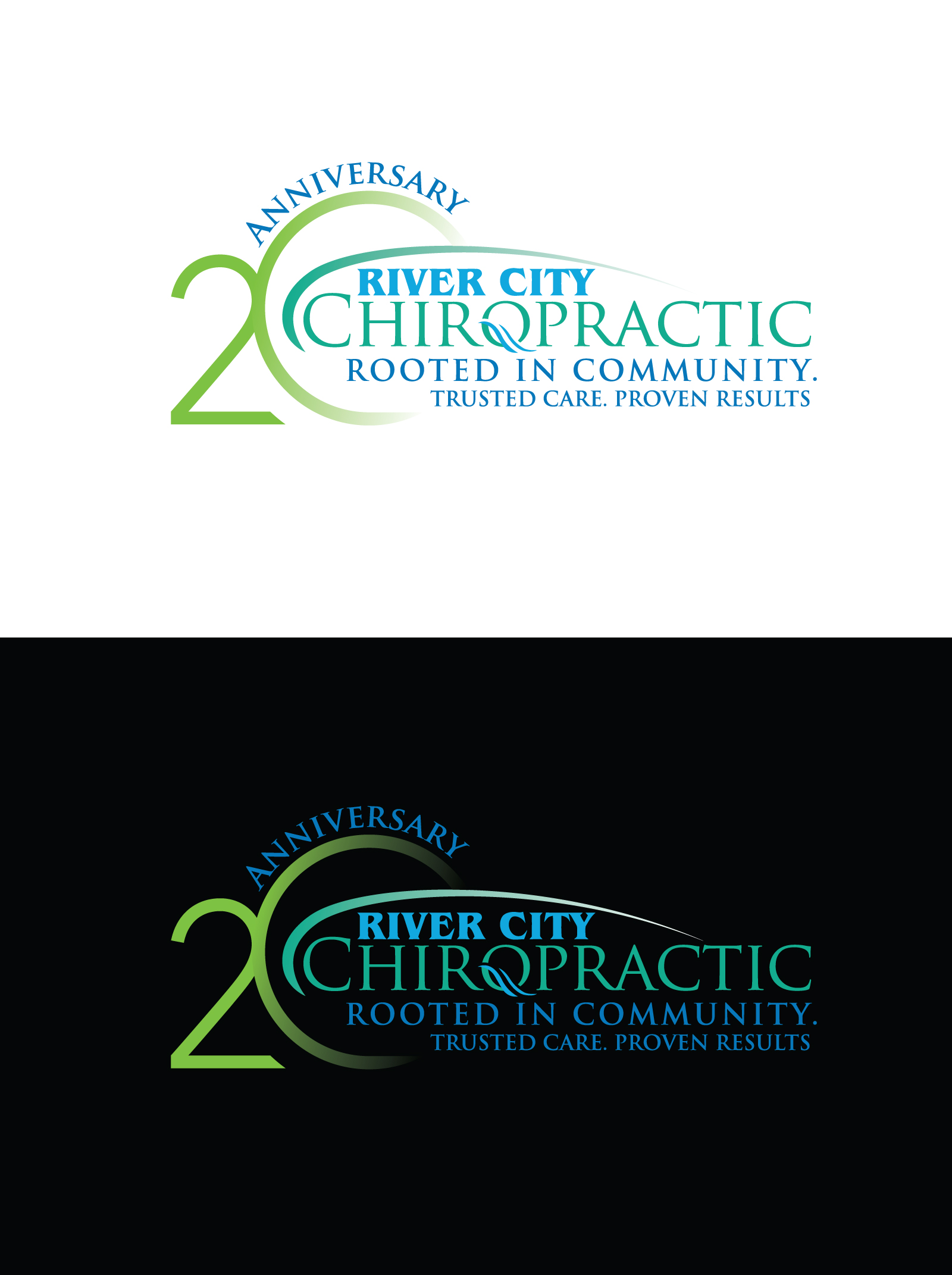 Logo-Design von musa-fir für River City Chiropractic | Design #36905542